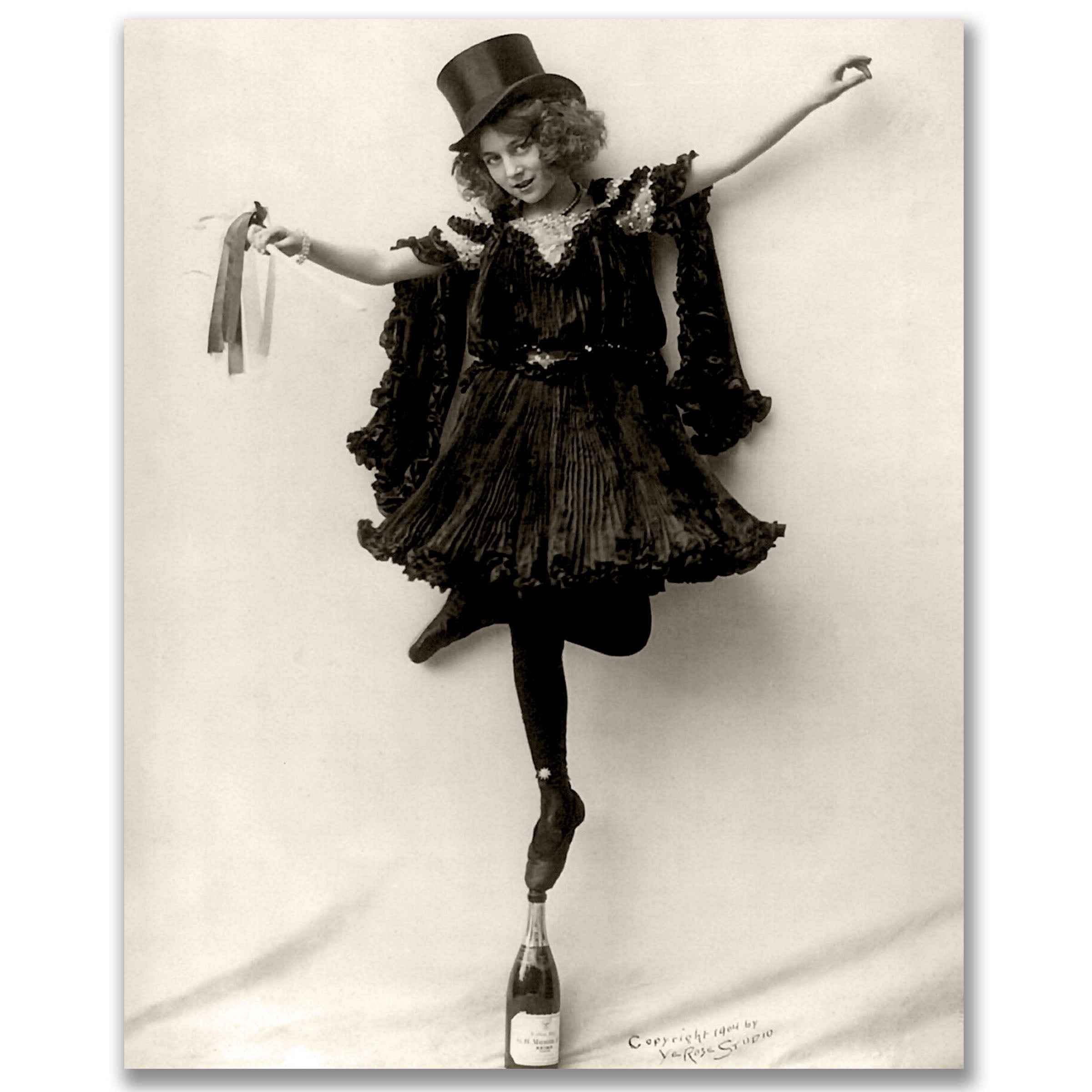 Prohibition Theatrical Performer - Champagne Bottle Balancing Act for Unforgettable Events