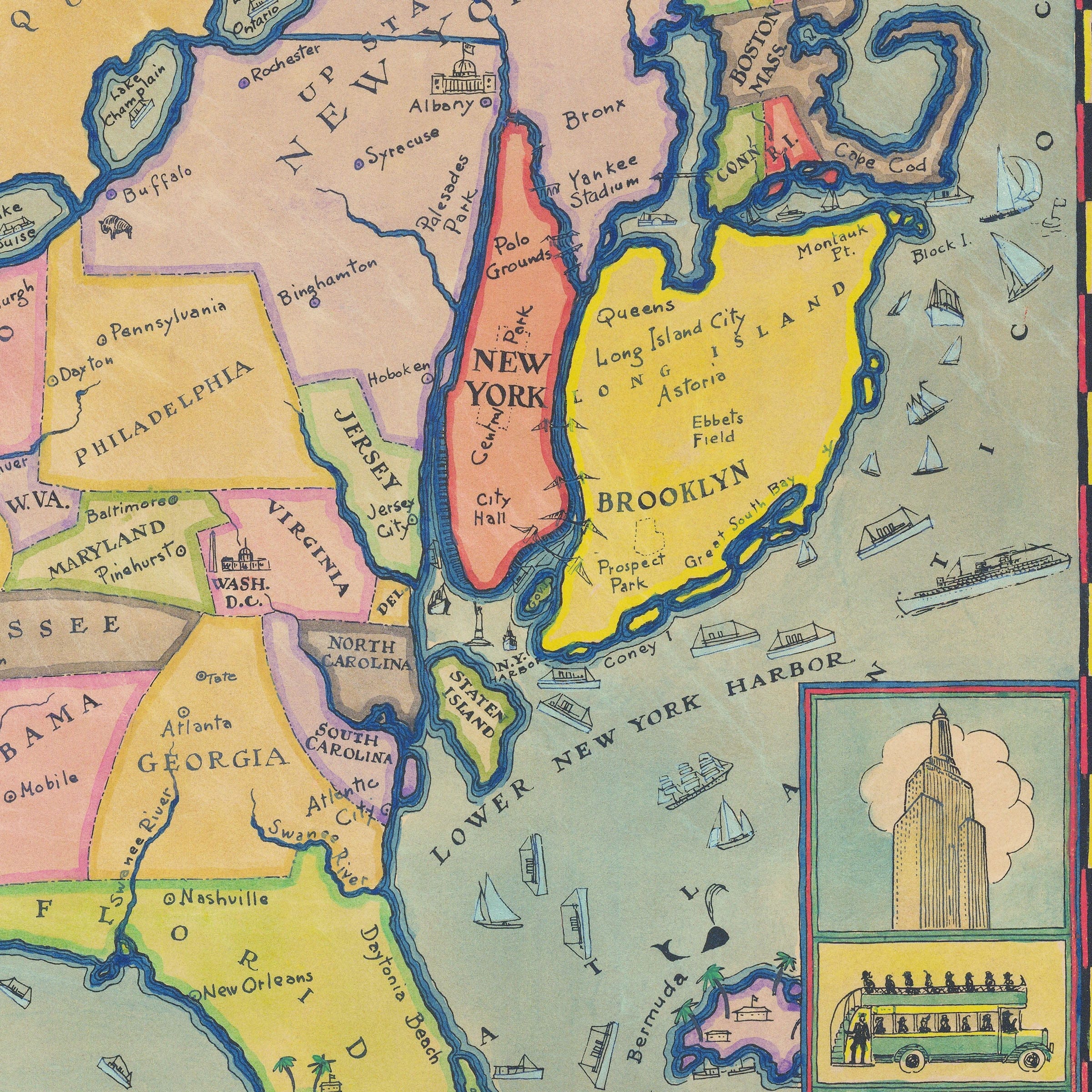 A New Yorker's Idea of America 1935