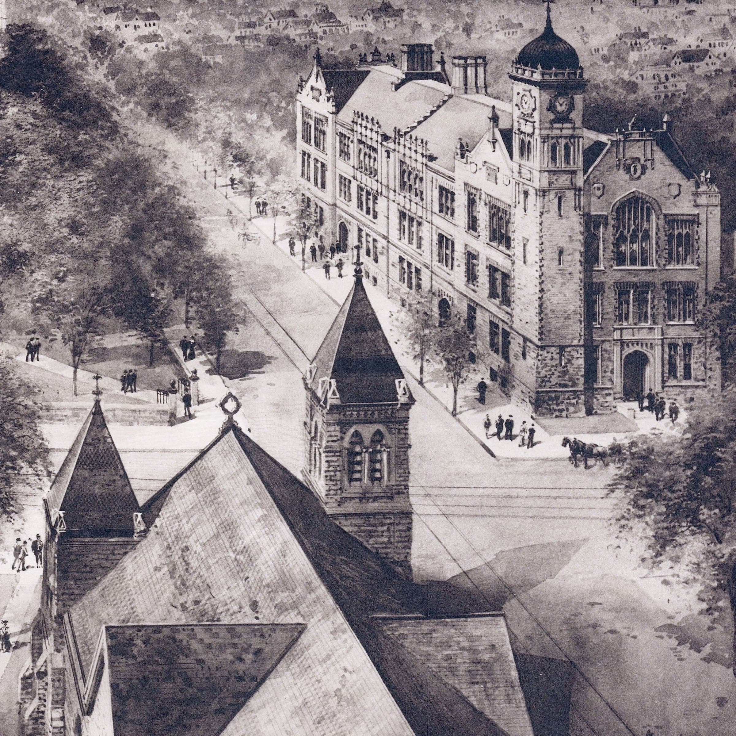 Dickinson College, Carlisle, Pennsylvania Map 1910