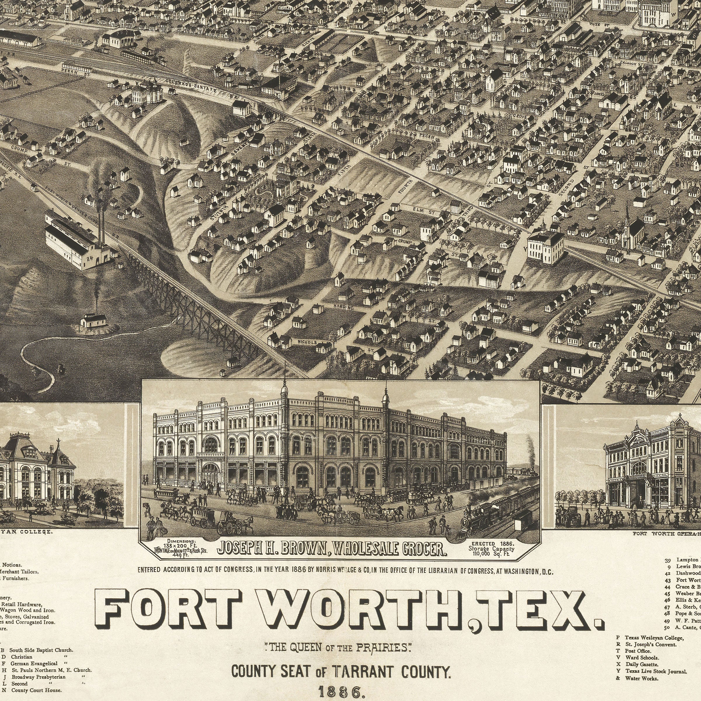 Fort Worth 1886 - Queen of the Prairies