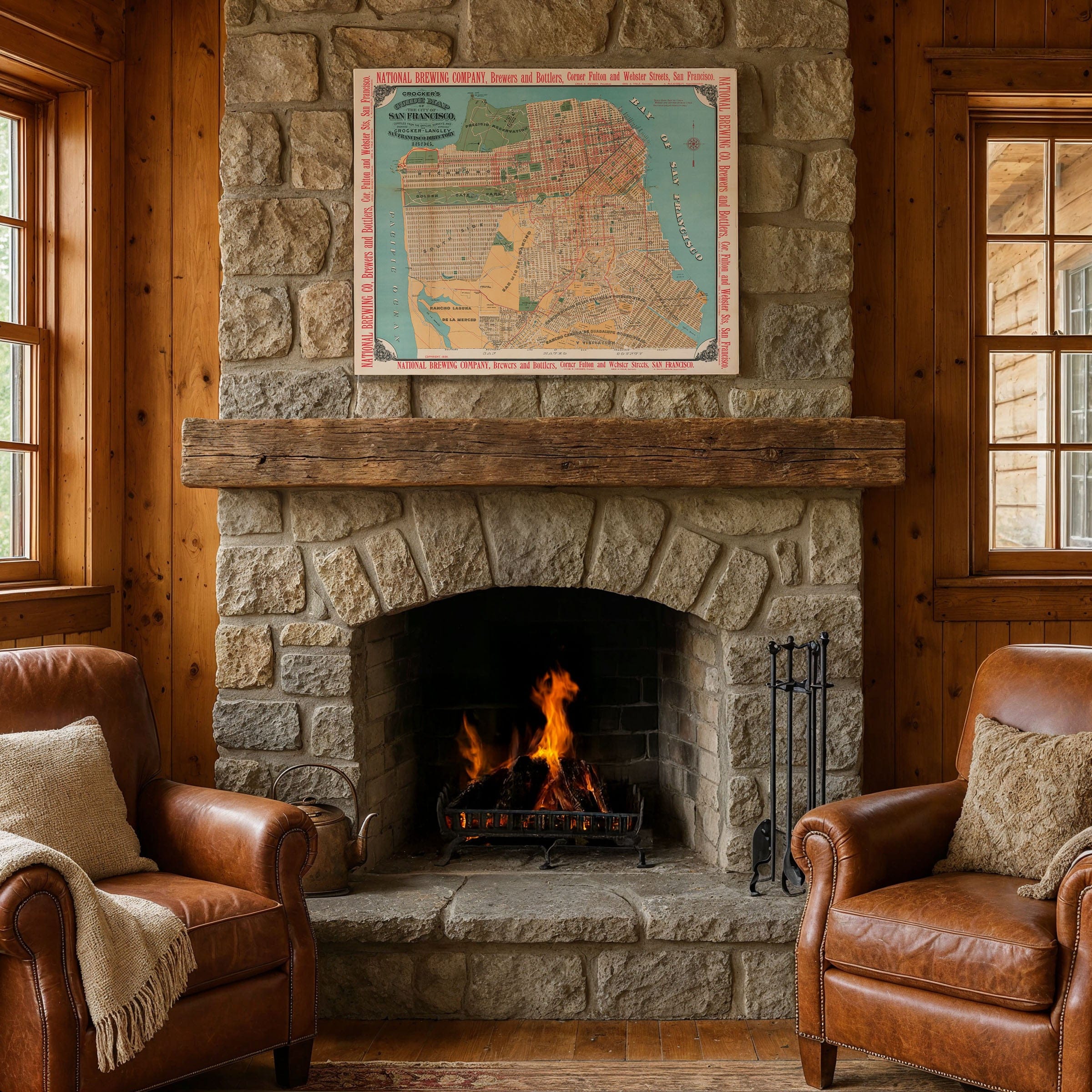 City of San Francisco Map 1896 - Archive Prints