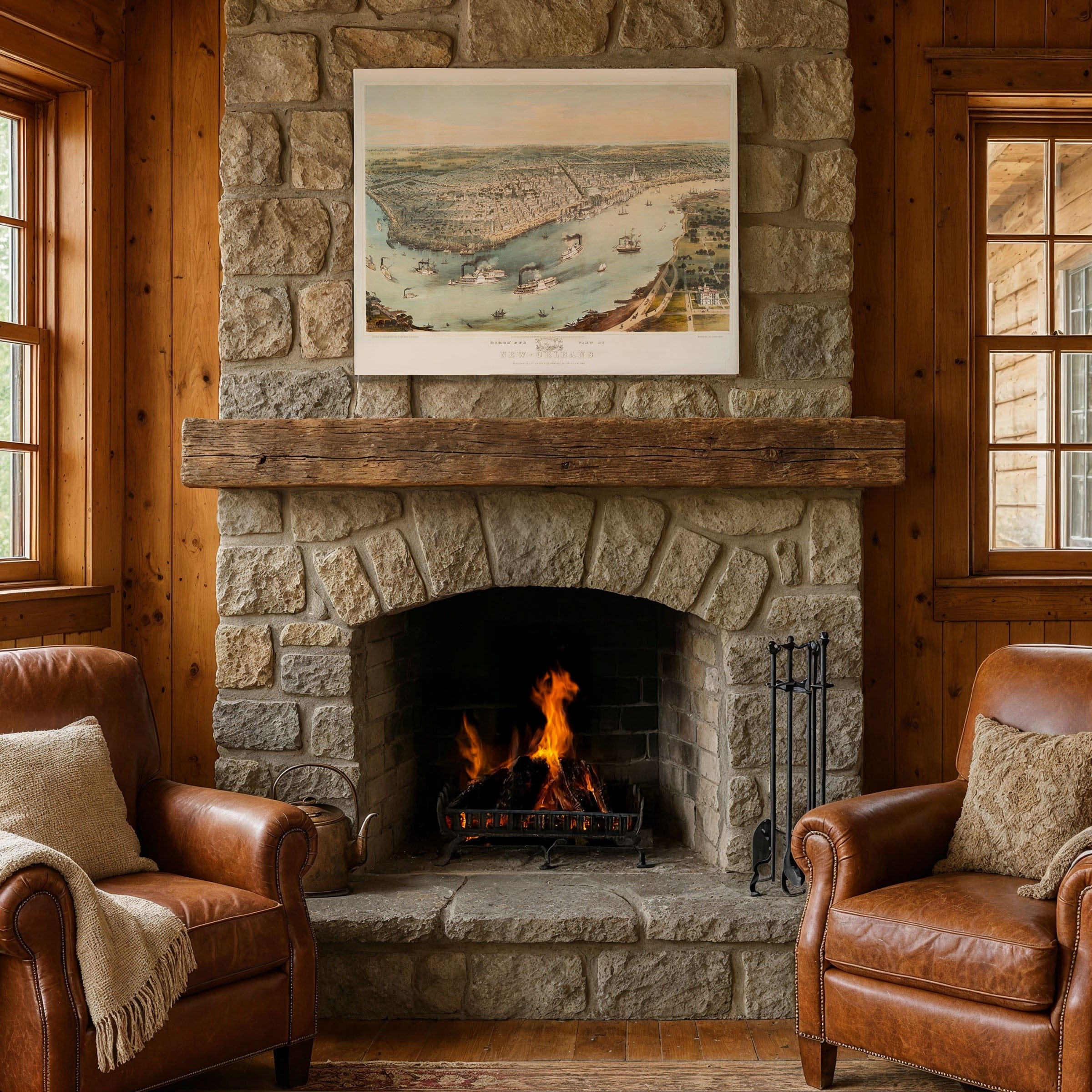 New Orleans Map 1851 - Archive Prints