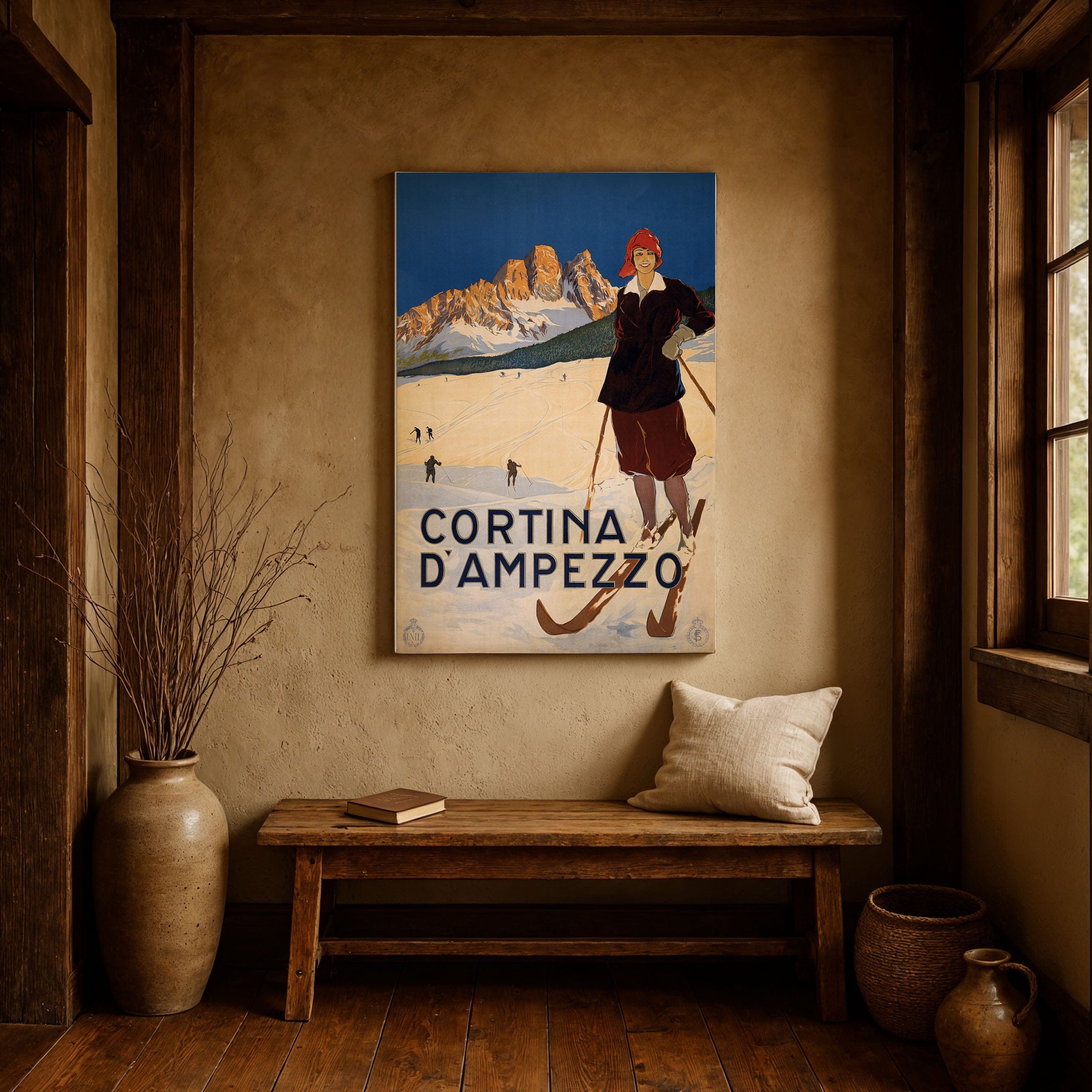 Cortina d'Ampezzo Ski Poster c.1920 - Archive Prints
