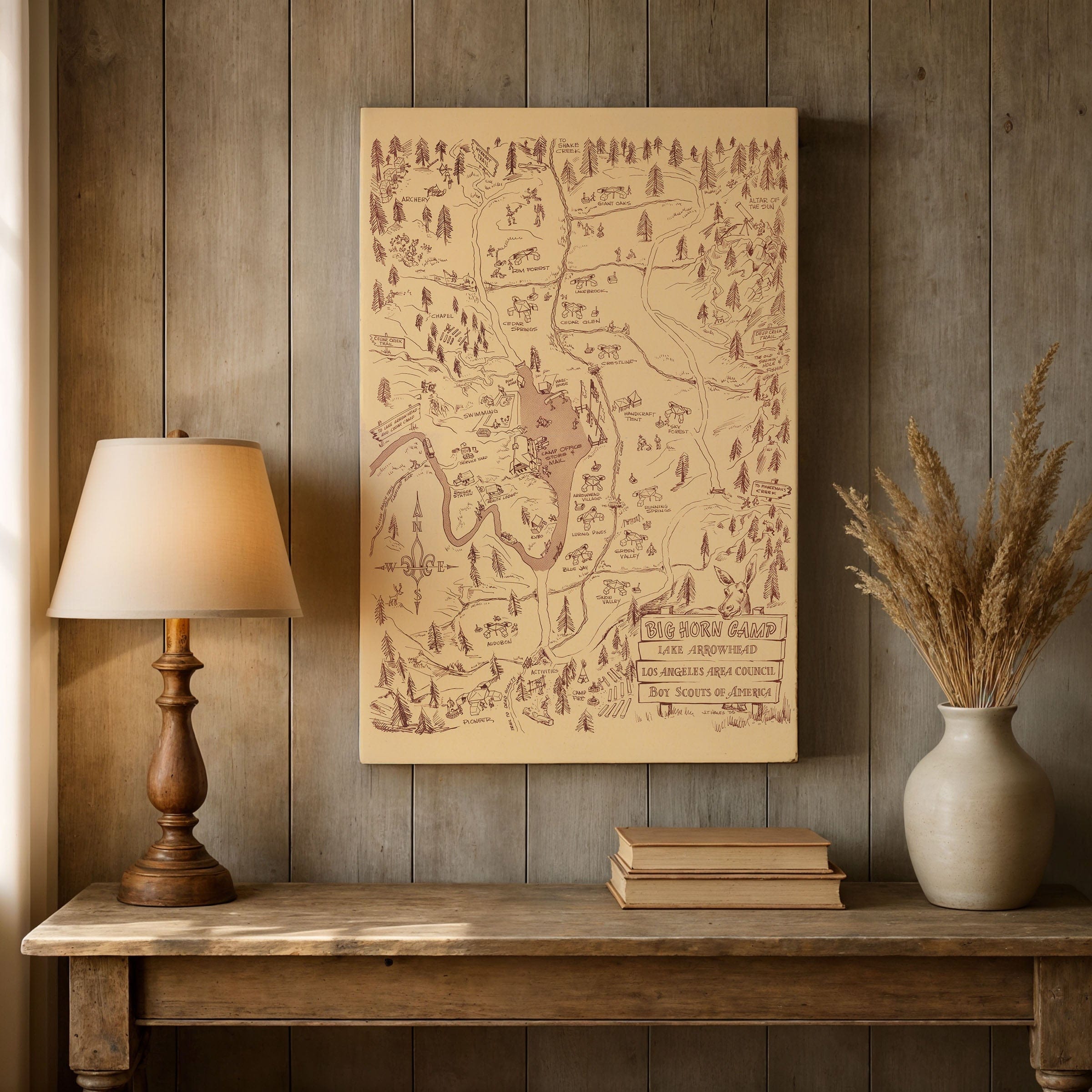 Big Horn Camp, Lake Arrowhead 1955 - Archive Prints