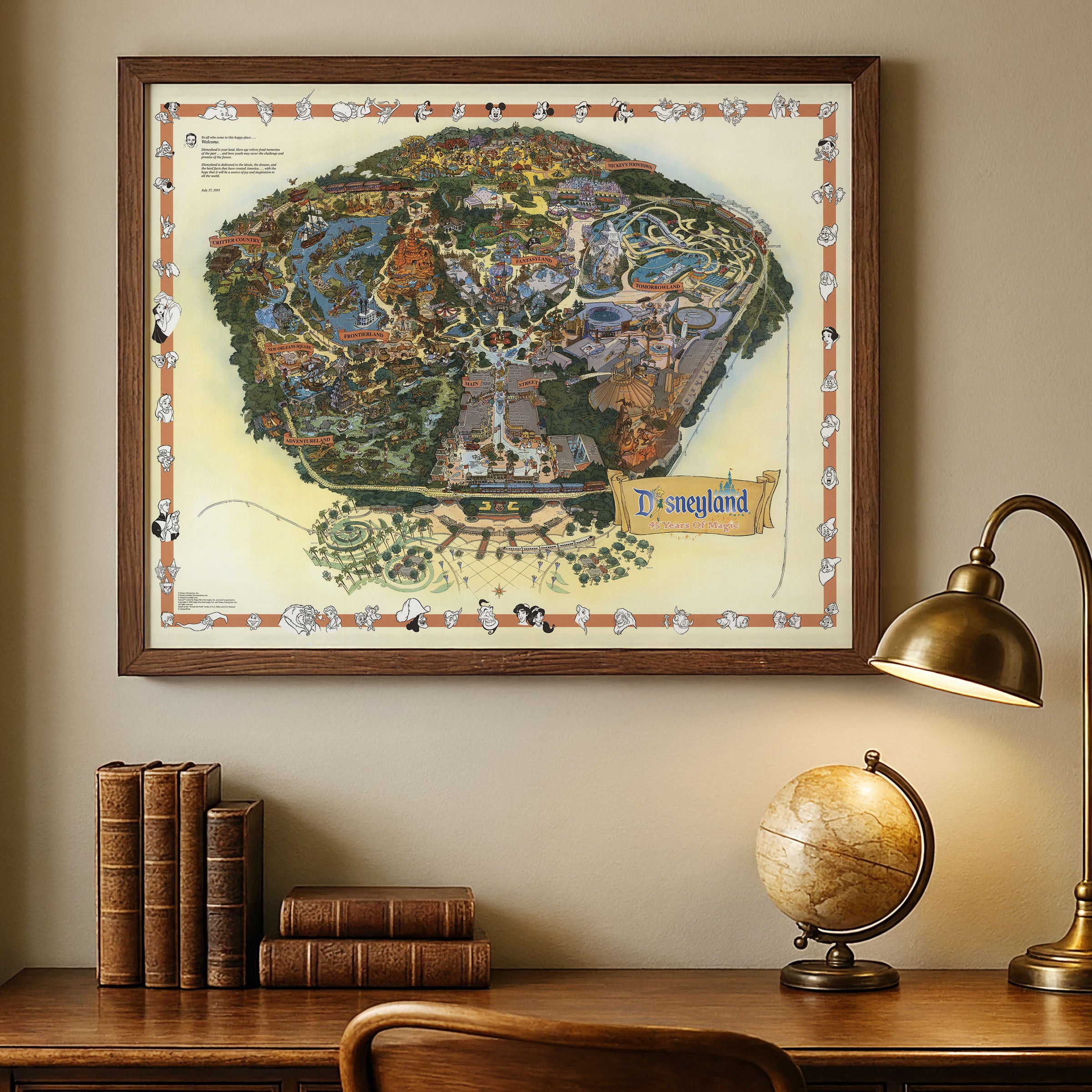 Disneyland Map 1999 - Vintage Park Guide 45th Anniversary Edition