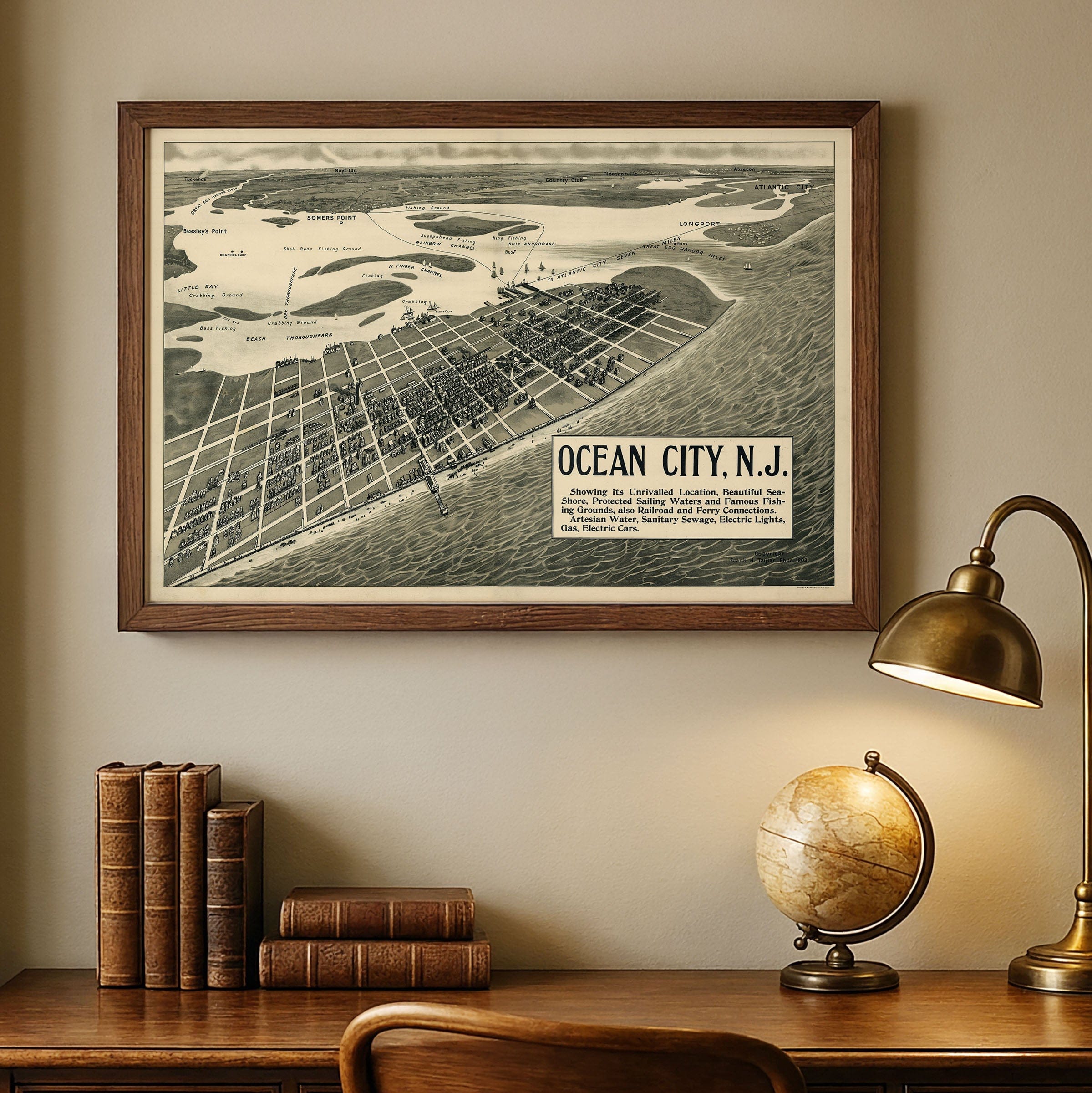 Ocean City, New Jersey Map 1903