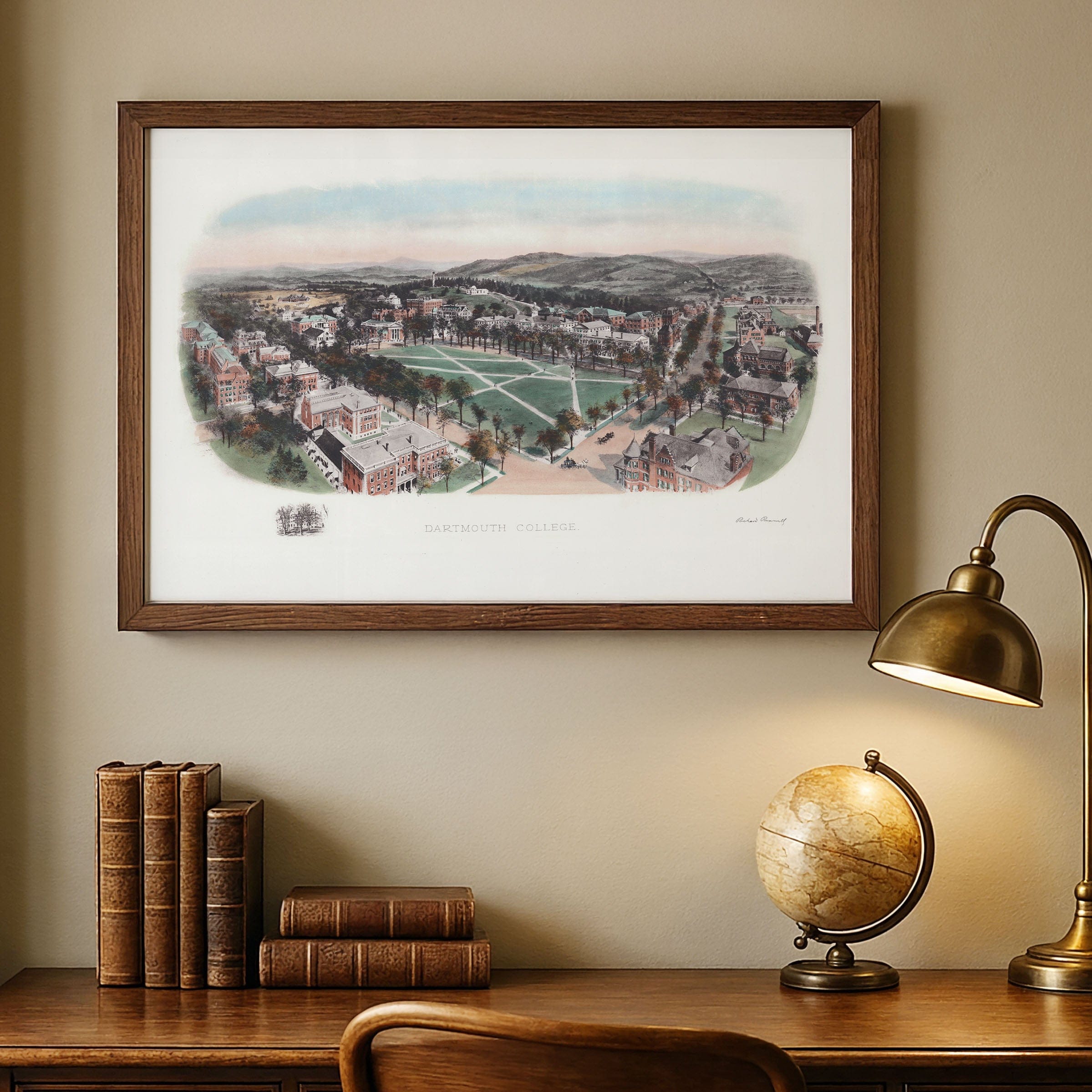 Dartmouth College, Hanover, NH Map 1913 - Archive Prints