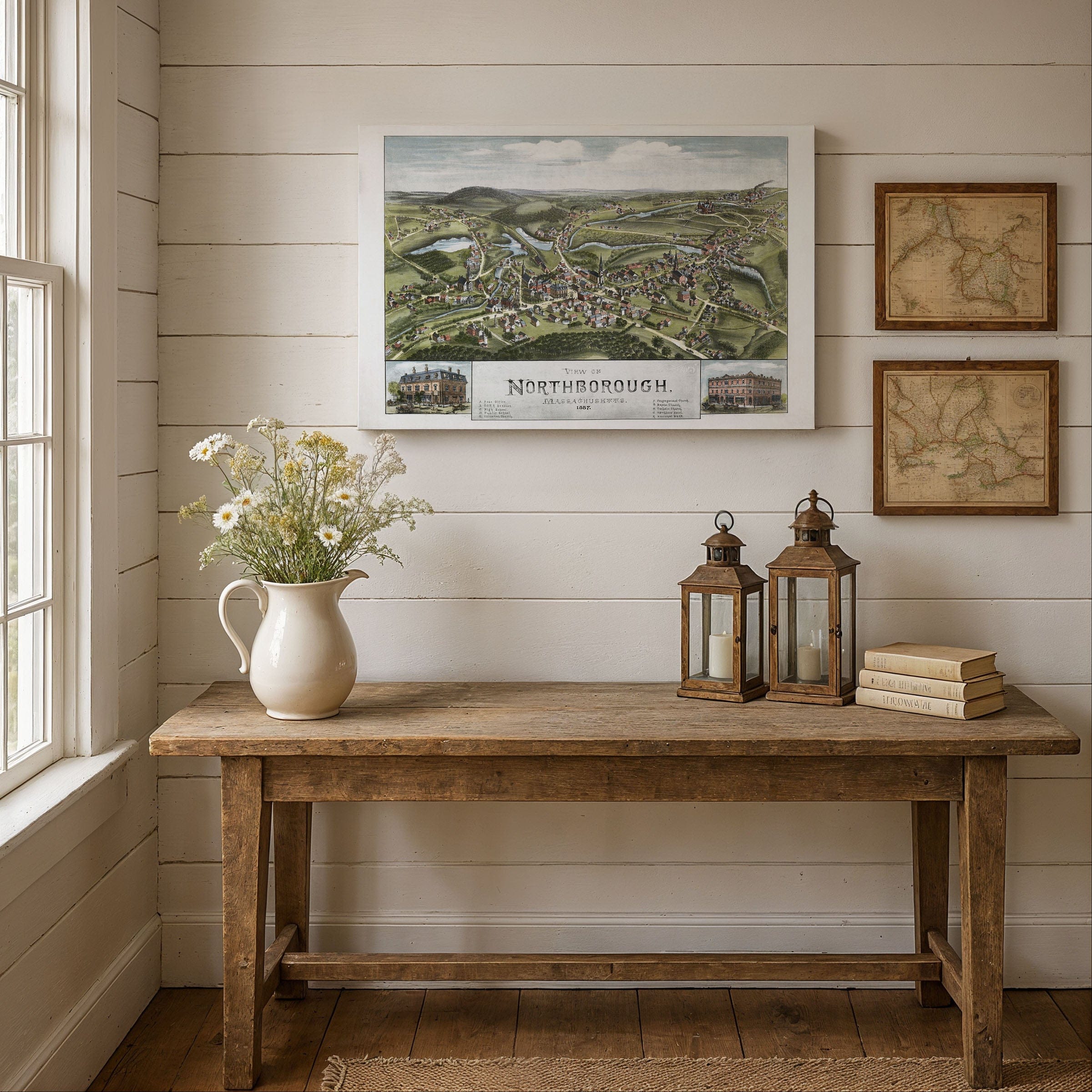 Northborough, Massachusetts Map 1887 - Archive Prints