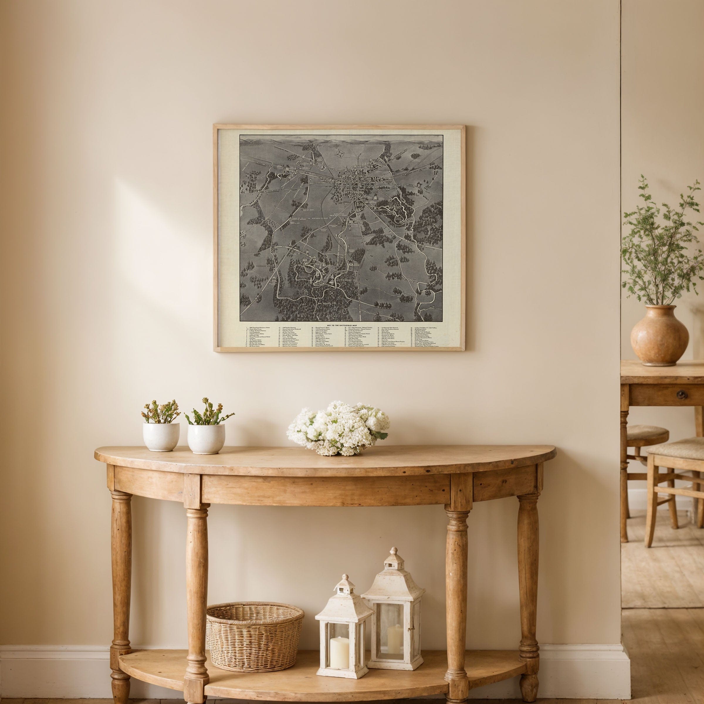 Map of the Battlefield of Gettysburg c. 1890 - Memorial Association