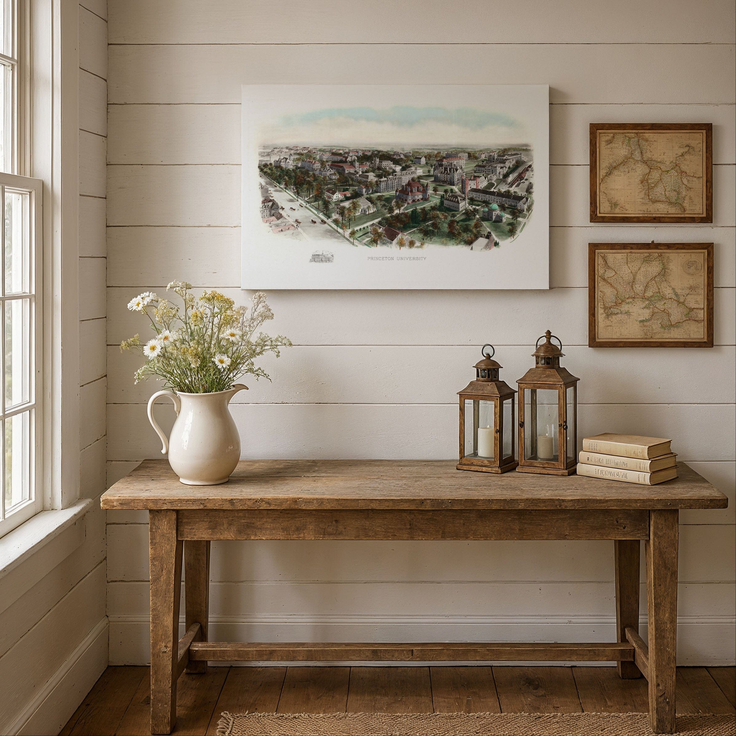 Princeton University, New Jersey Map 1906 - Campus Bird's Eye View