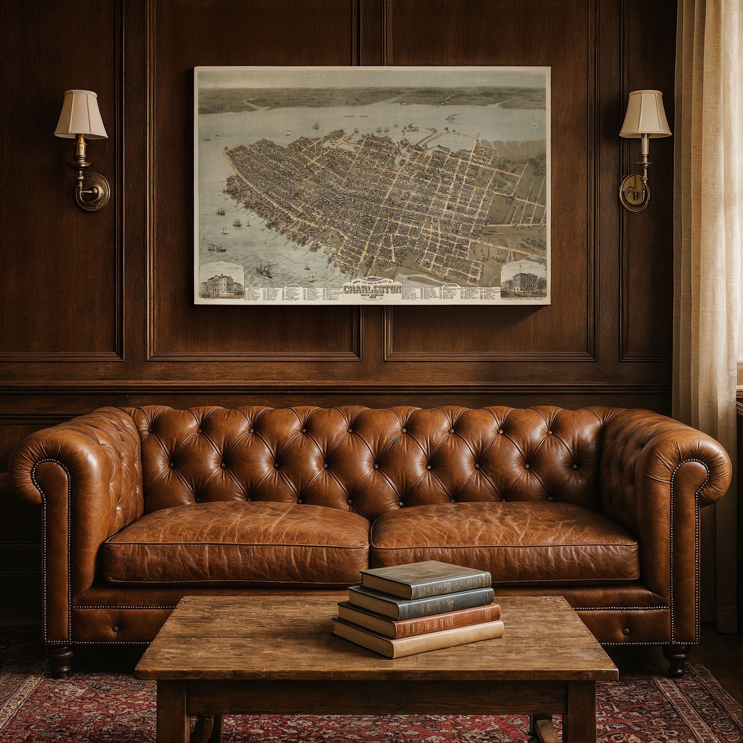 Charleston, South Carolina Map 1872 - Archive Prints