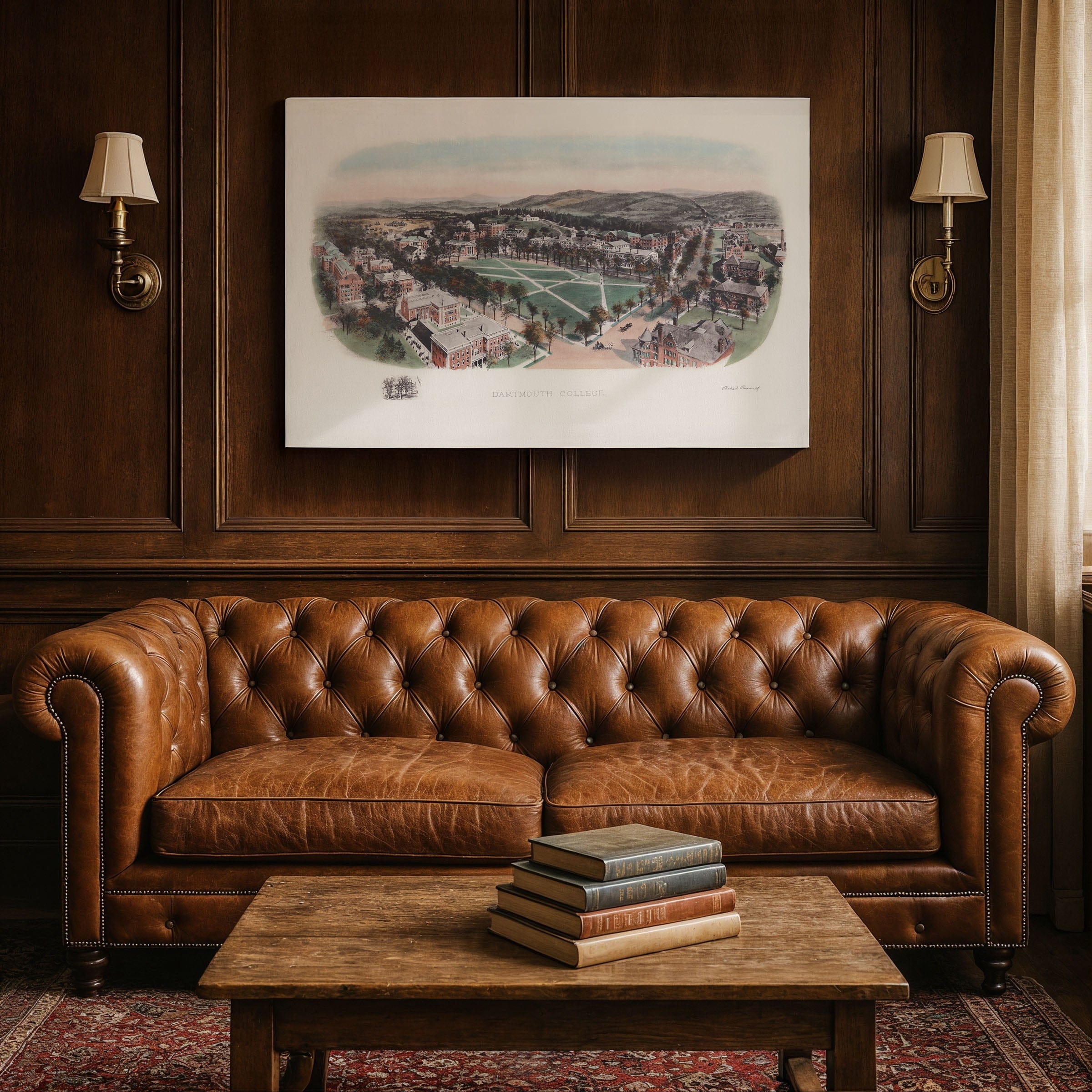 Dartmouth College, Hanover, NH Map 1913 - Archive Prints