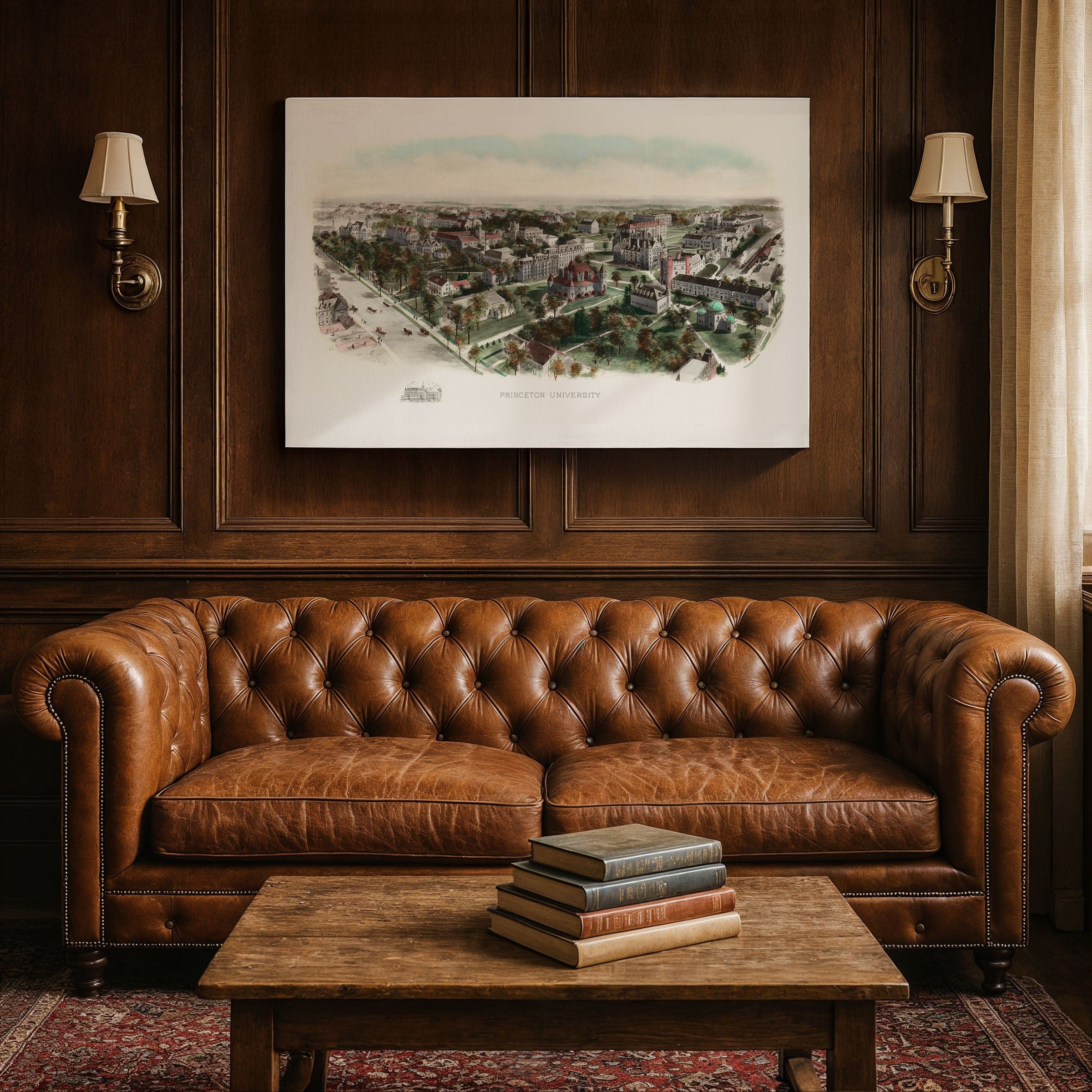 Princeton University, New Jersey Map 1906 - Campus Bird's Eye View