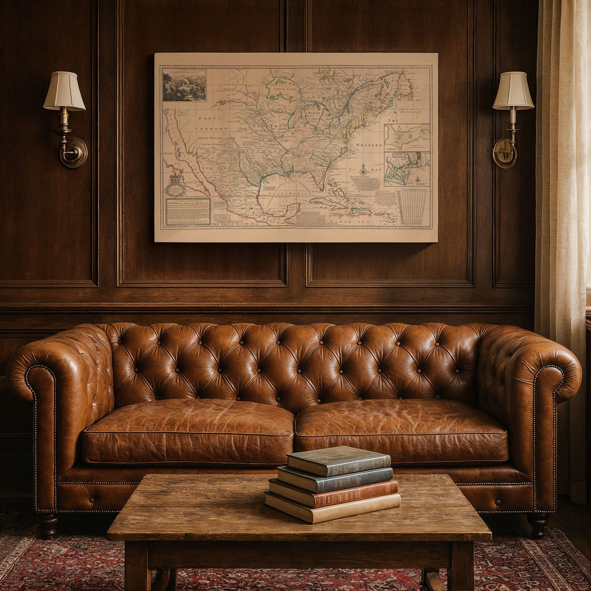 Vintage North America Map 1720 - Archive Prints