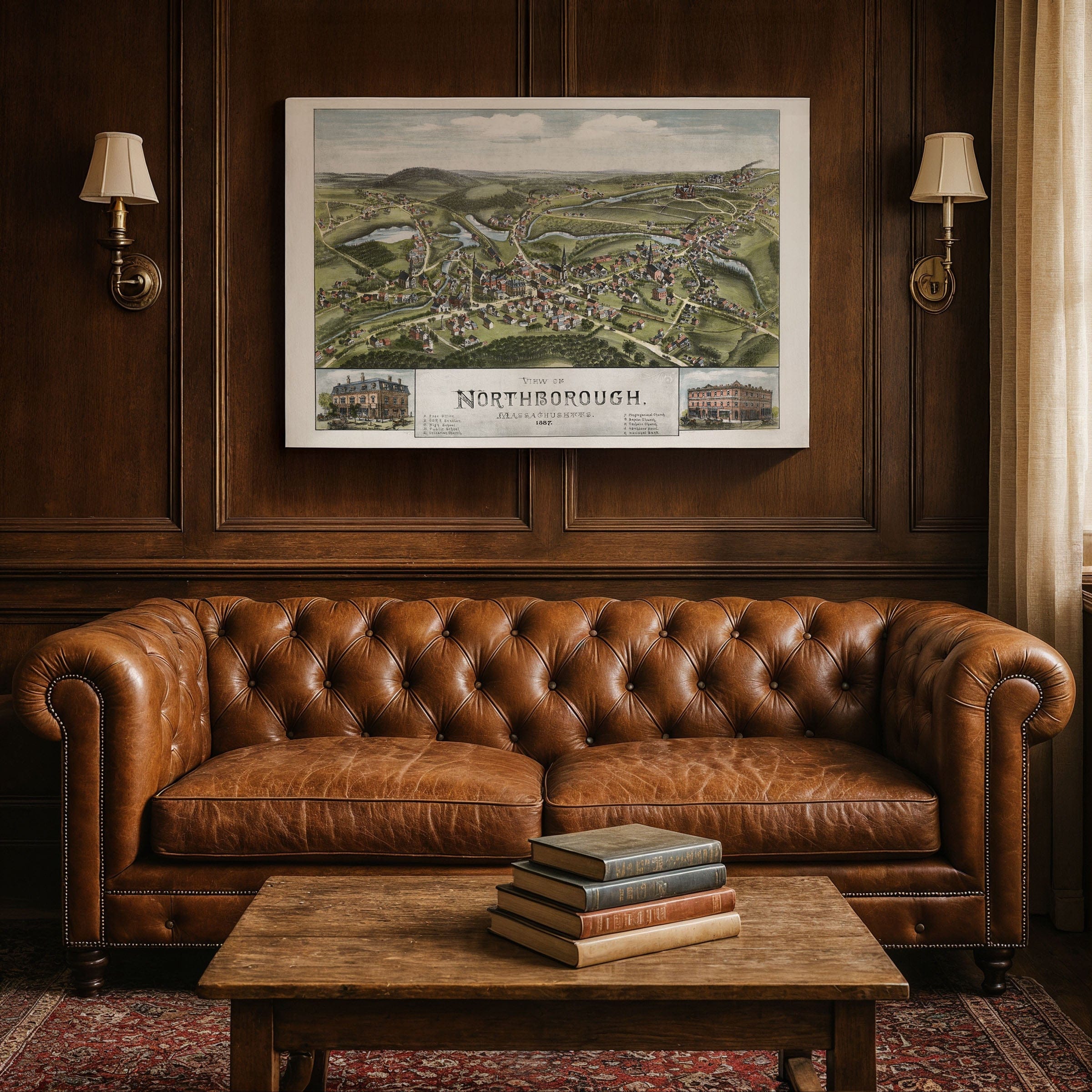 Northborough, Massachusetts Map 1887 - Archive Prints