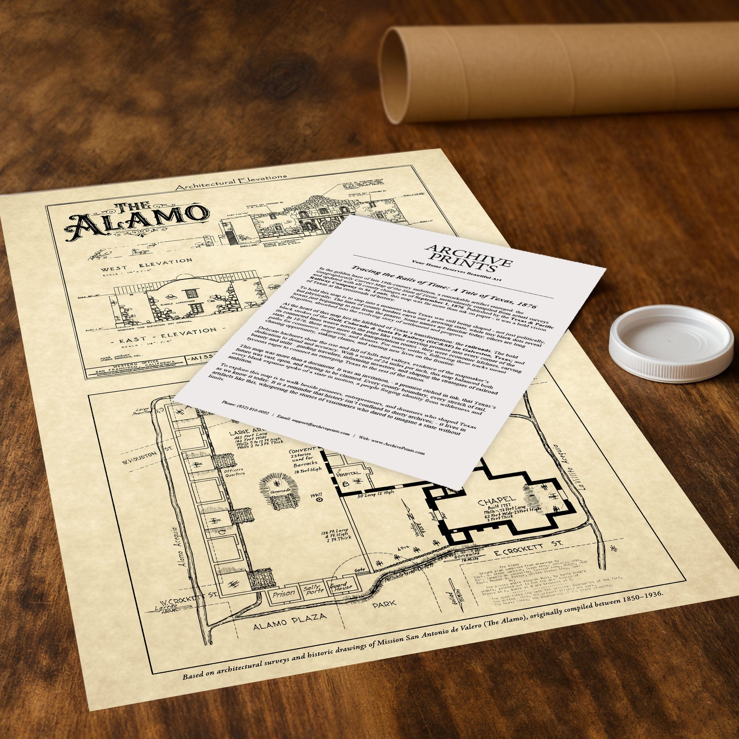 The Alamo Map 2025 - Archive Prints