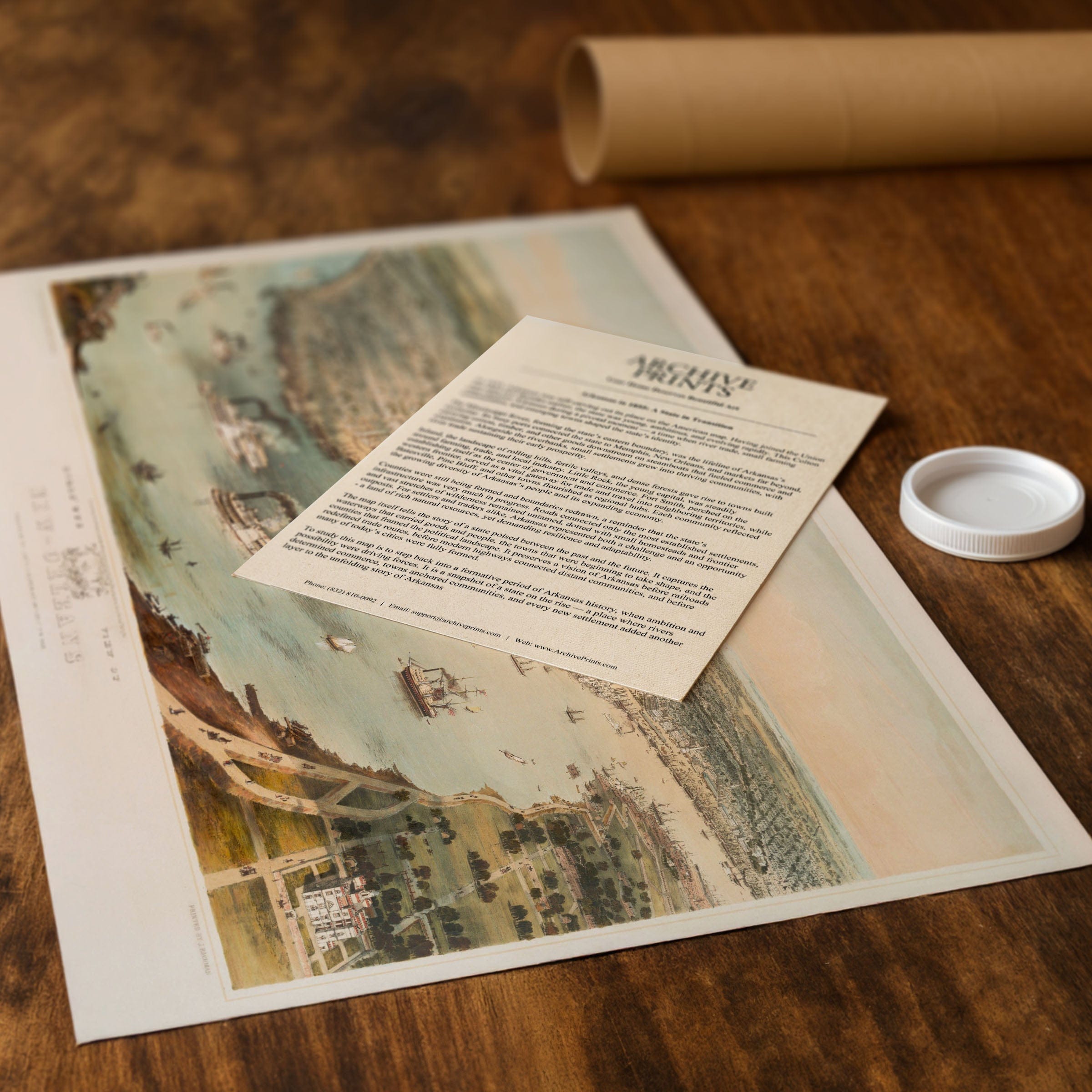 New Orleans Map 1851 - Archive Prints