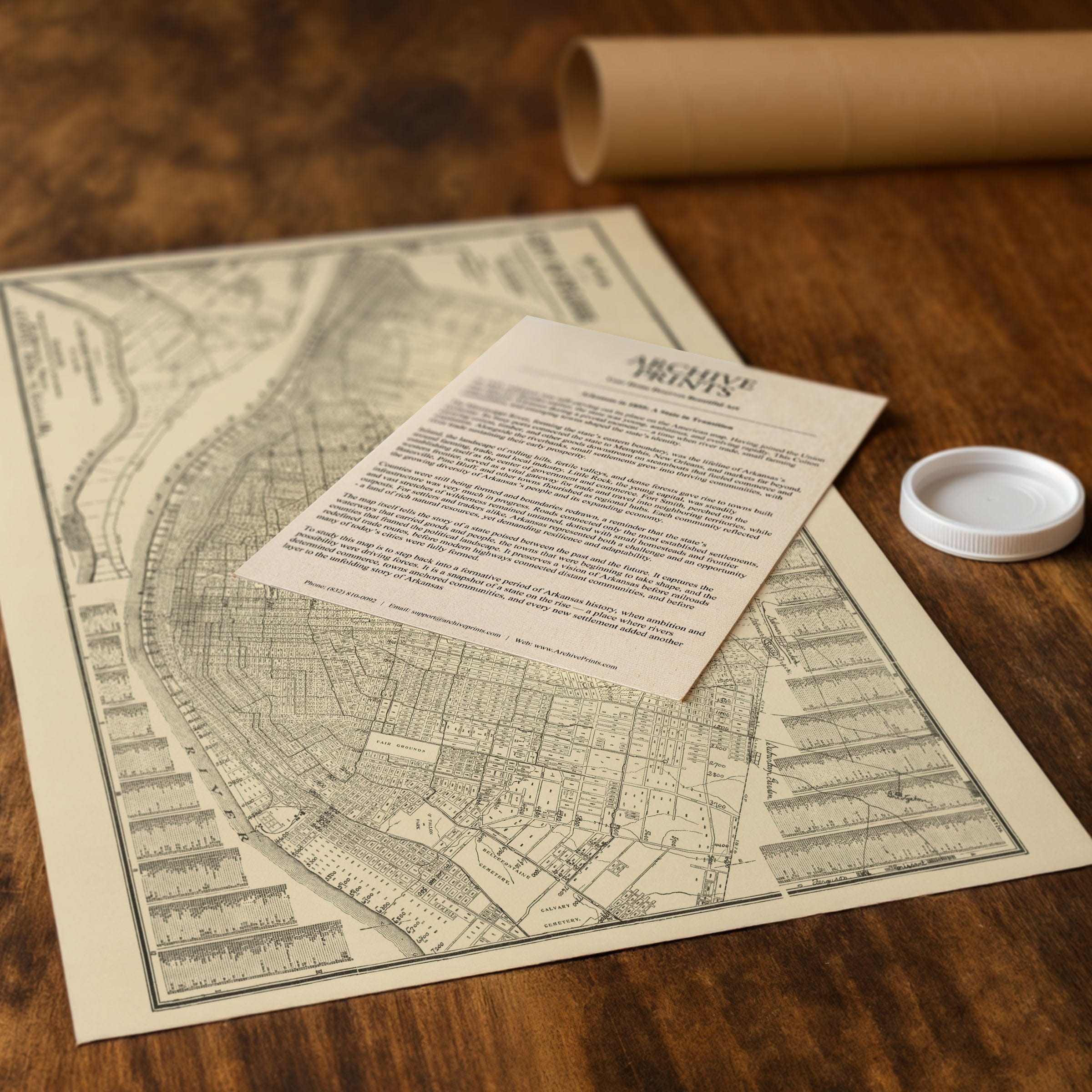 Vintage St. Louis Map 1876 - Archive Prints