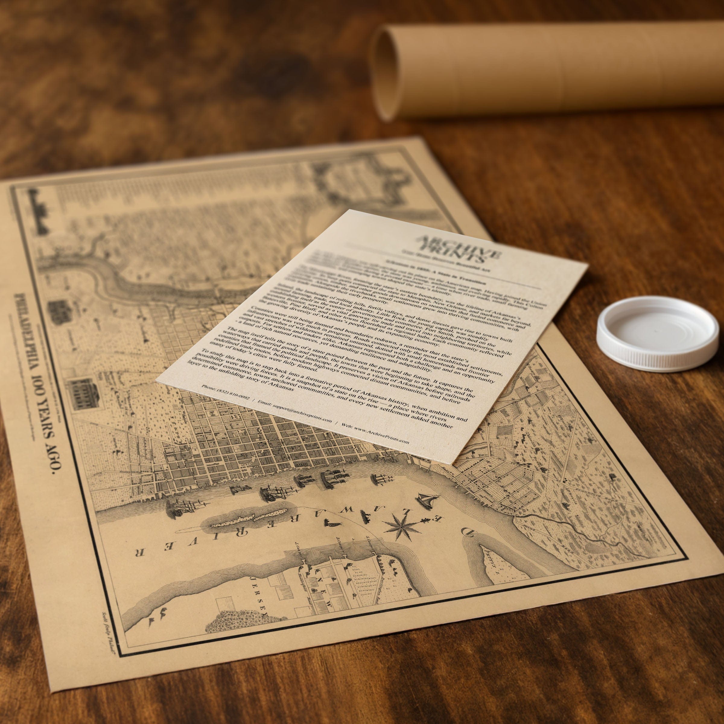 Vintage Philadelphia Map 1875 - Archive Prints
