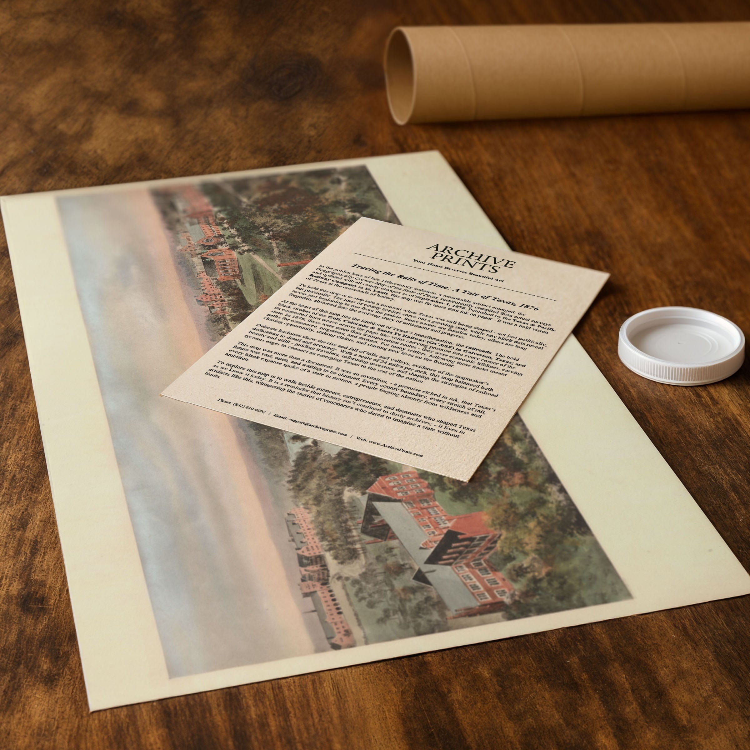 Richmond College, Richmond, Virginia Map 1915 - Campus Bird's Eye View - Archive Prints