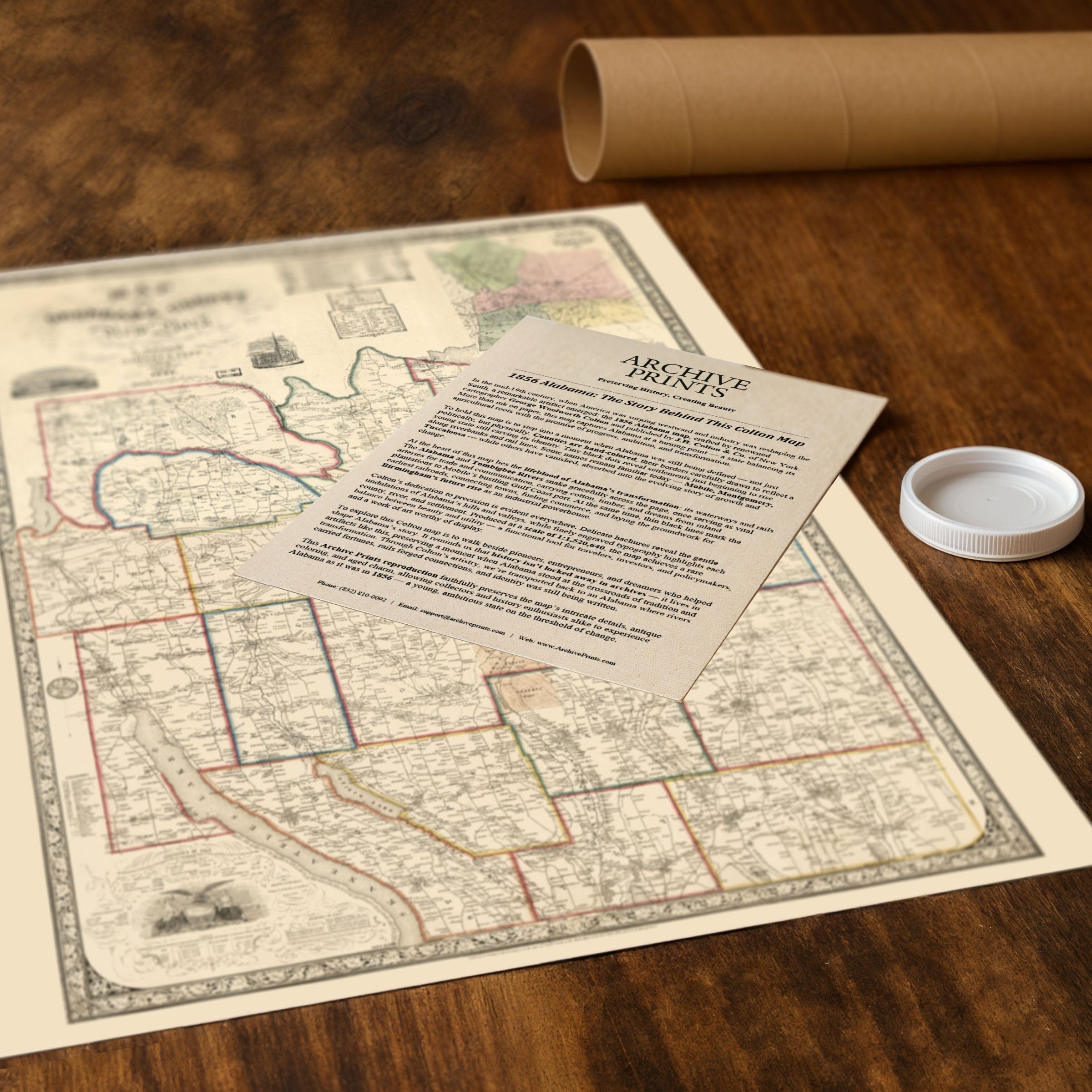 Onondaga County, New York Map 1852 - Archive Prints