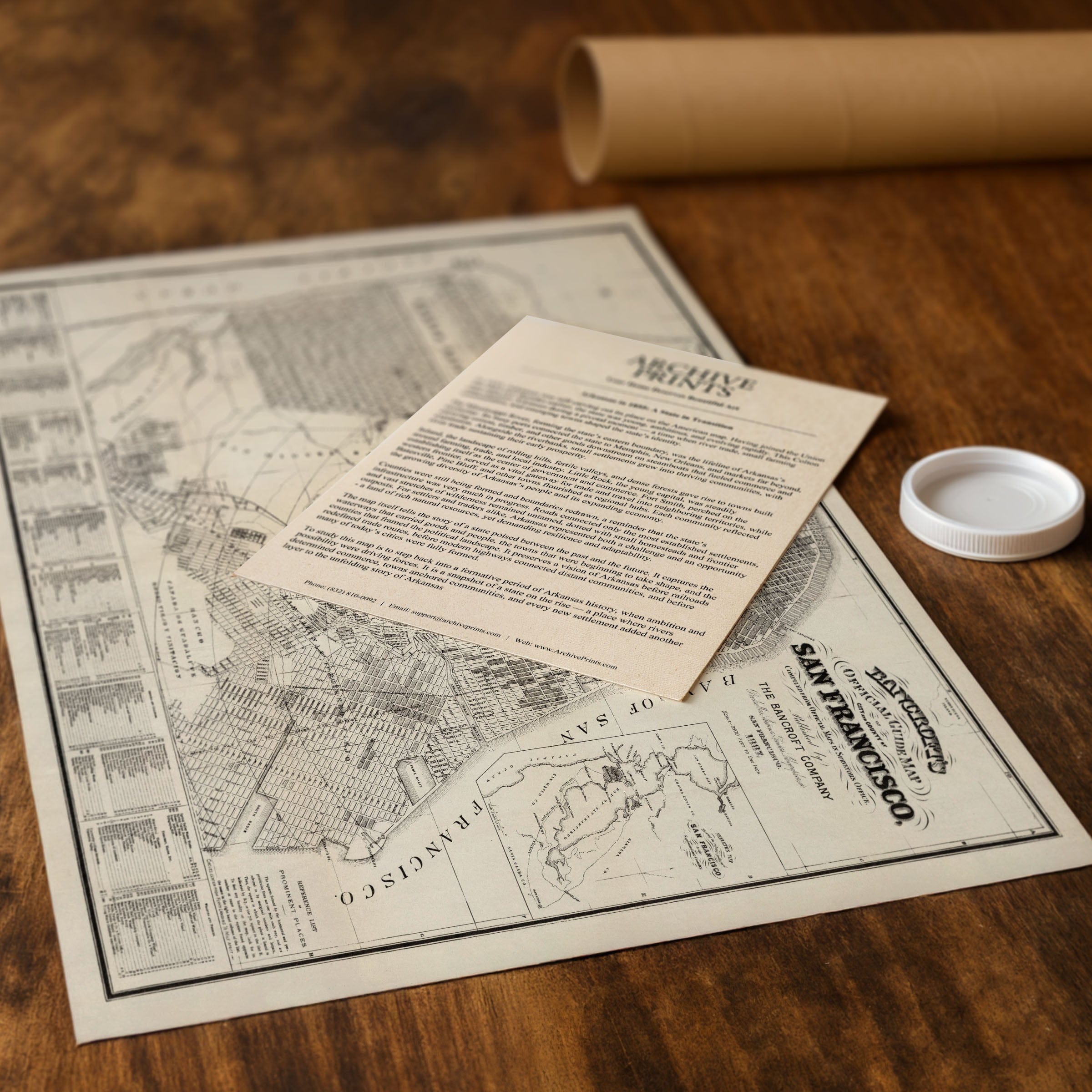 Vintage San Francisco Map 1883 - Archive Prints