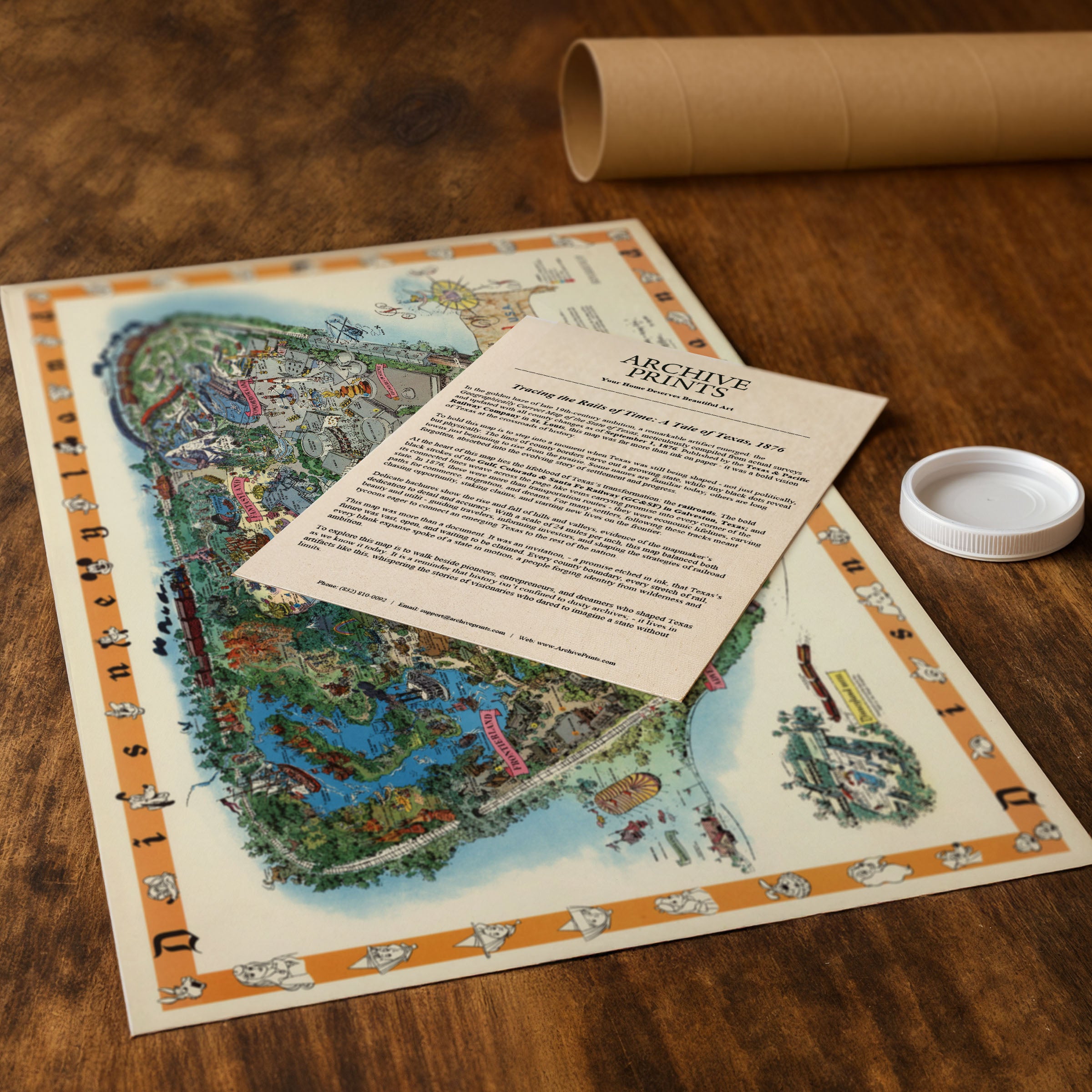 Disneyland Map 1958 - Vintage Original Park Guide Walt Disney Productions