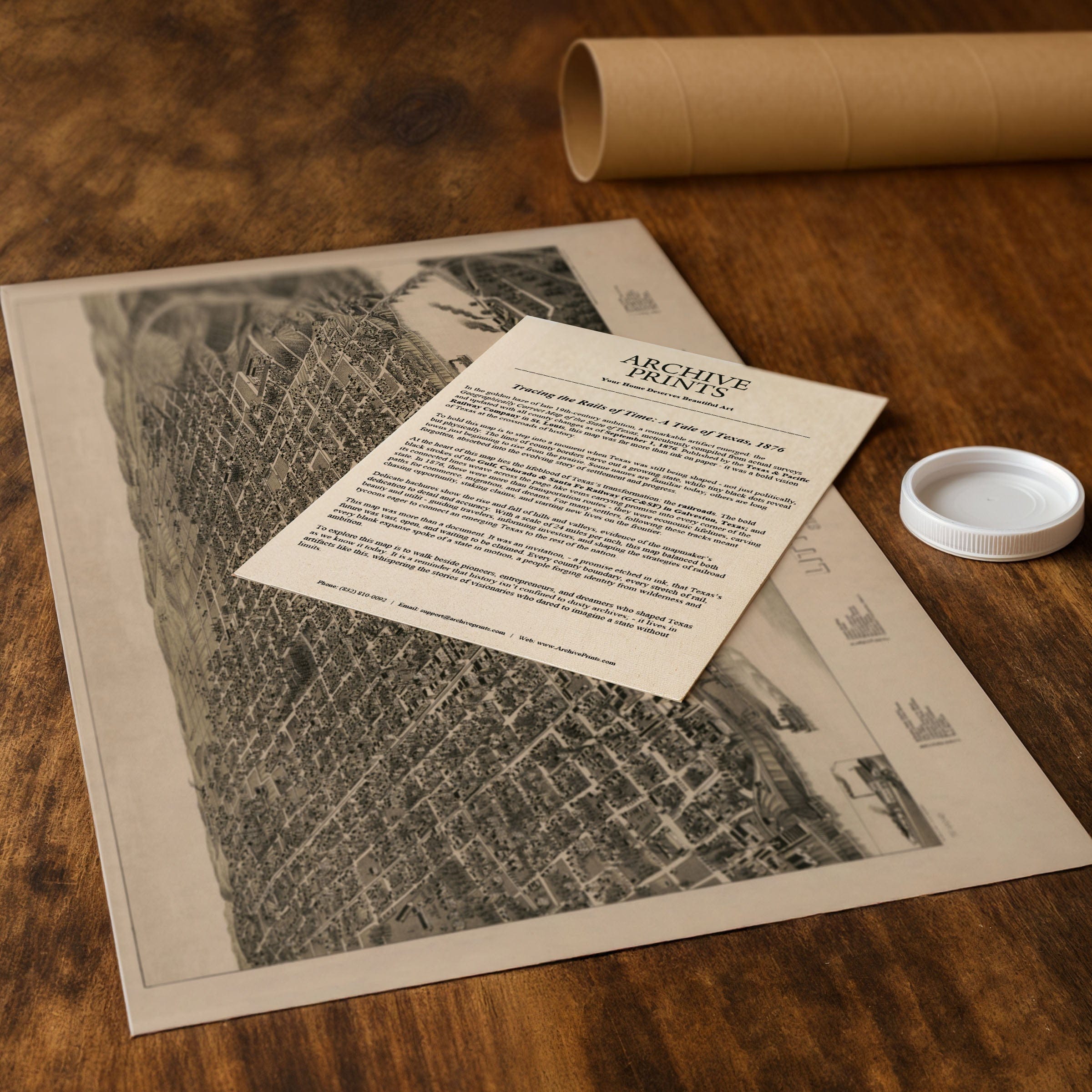 Little Rock, Arkansas Map 1887 - Archive Prints