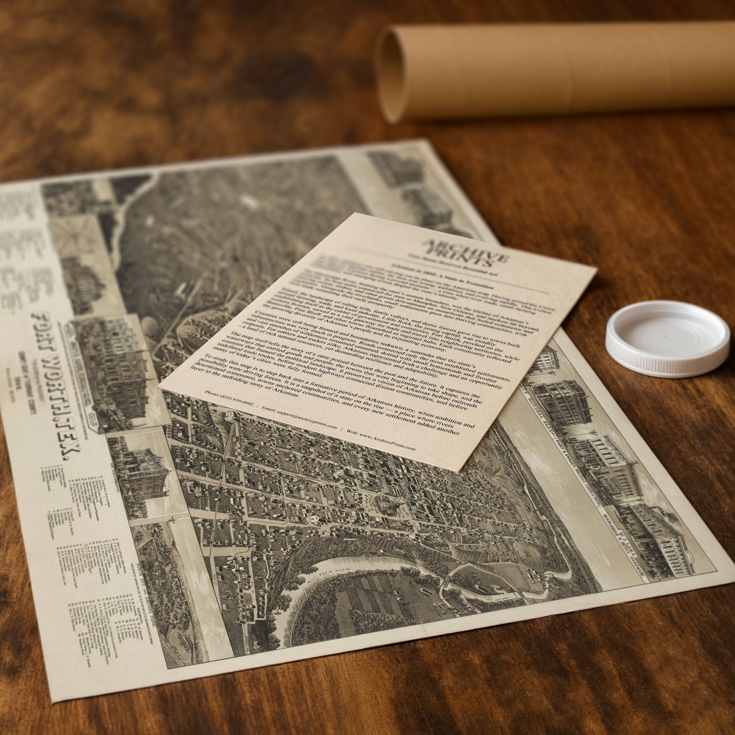 Fort Worth 1886 Décor - Queen of the Prairies Home Accent - Archive Prints