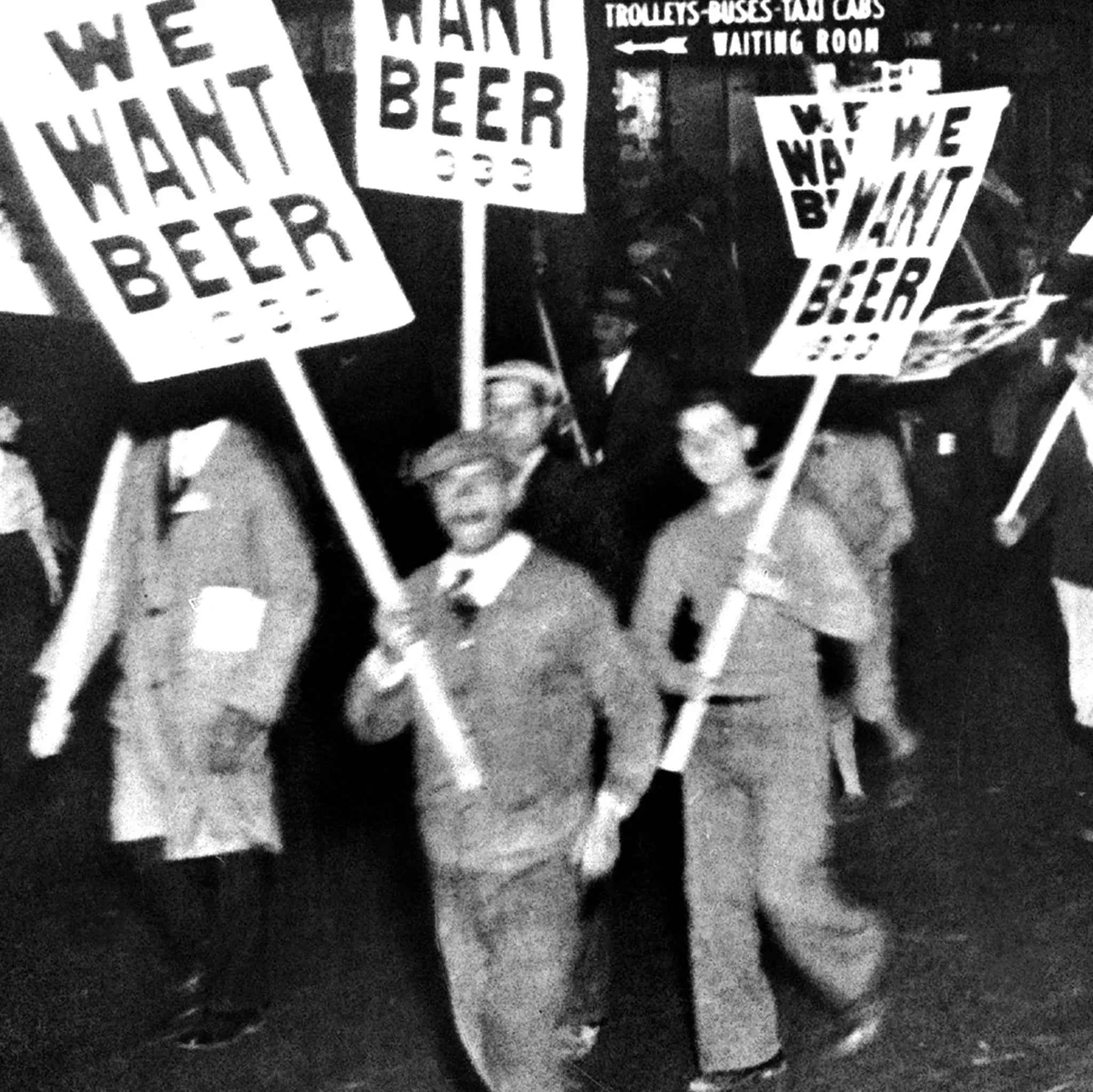 We Want Beer Train Station Protest - Celebrate the Historic Anti-Prohibition Rally