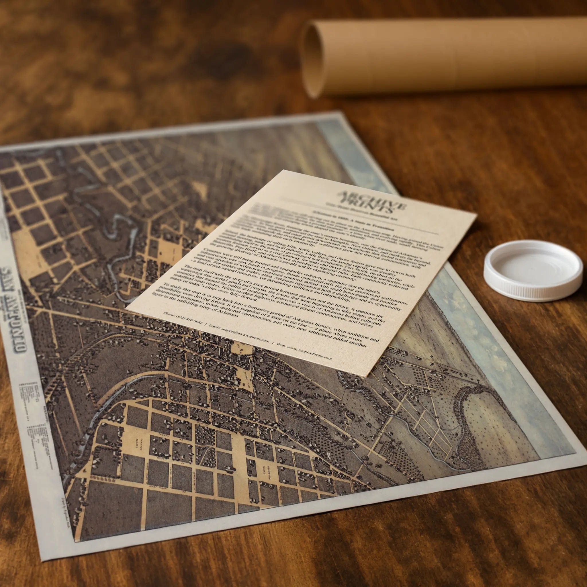 San Antonio Vintage Map - Authentic 1873 Historical City Bird's-Eye View - Archive Prints