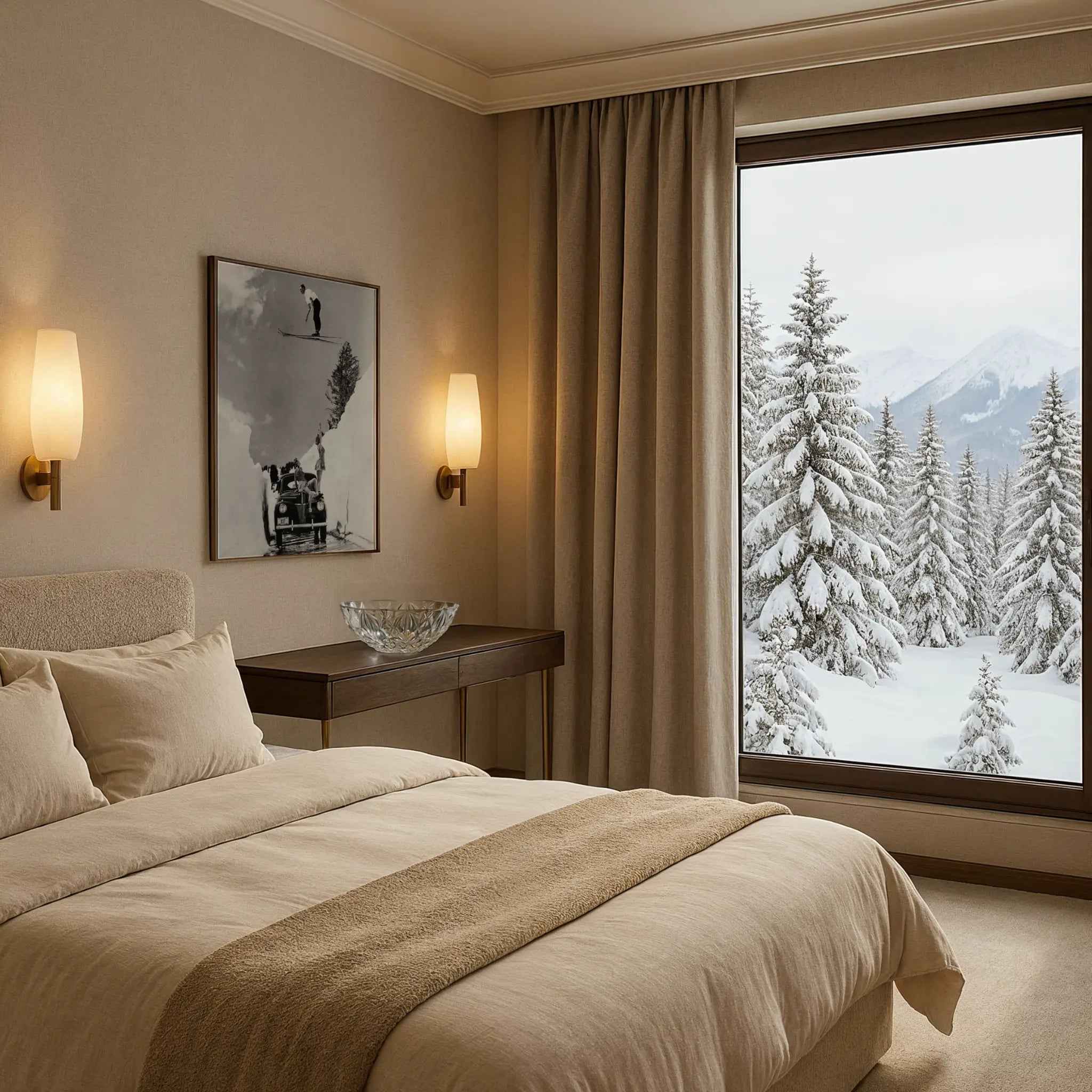 Vintage Ski Jump Photograph - Classic Alpine Daredevil Adventure