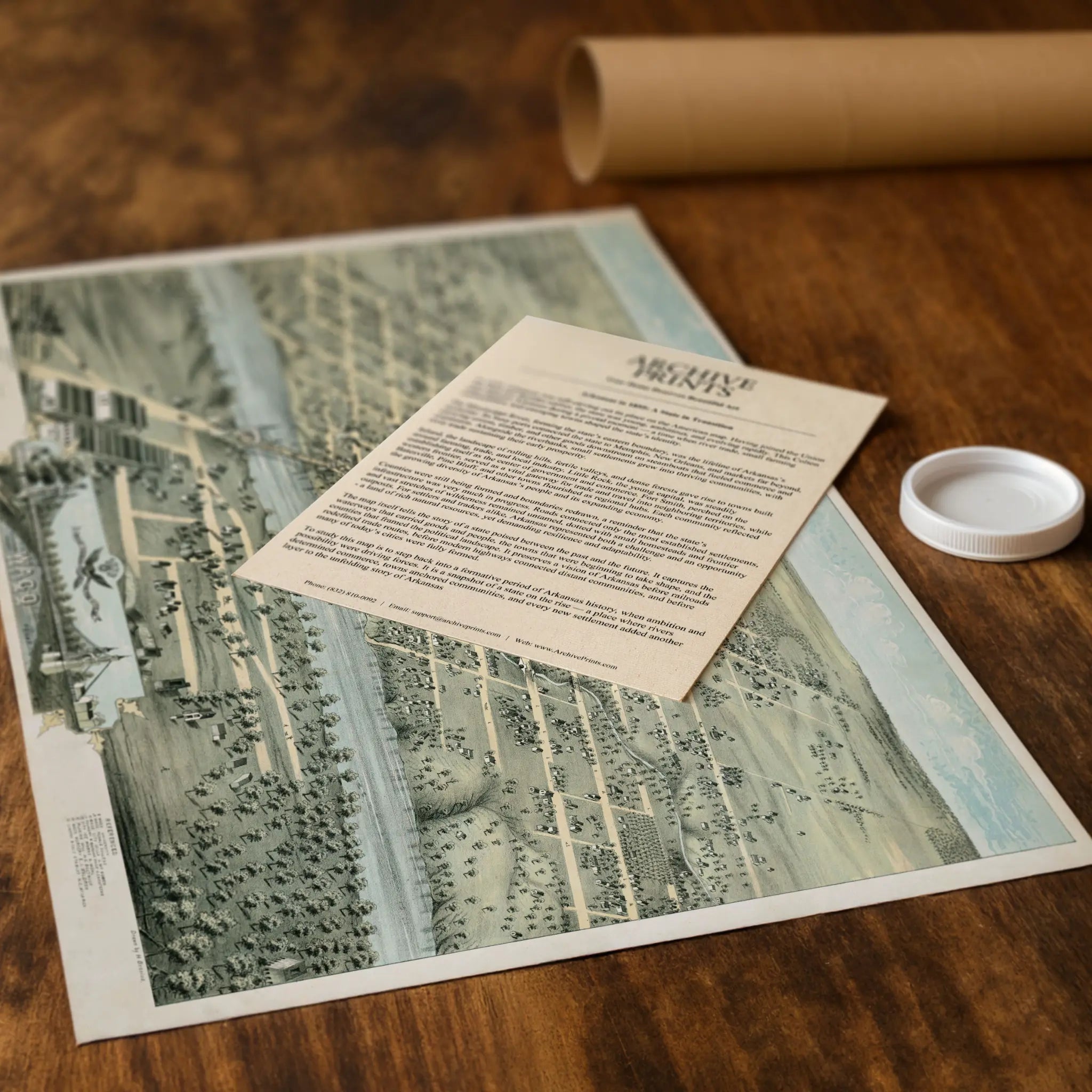 Waco Bird's-Eye Map - Vintage 1873 Texas Historical City Map