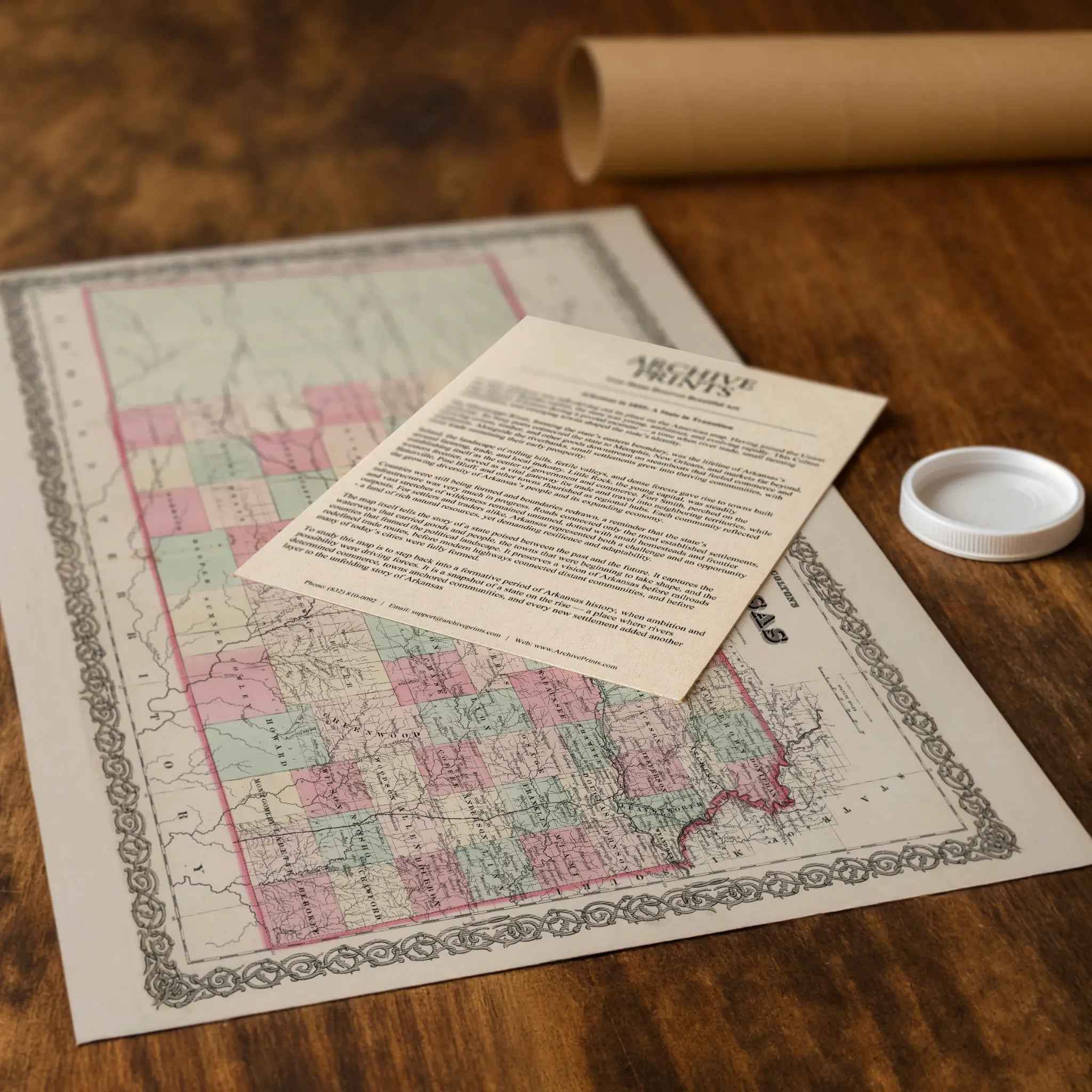 Kansas Map - Vintage State Map by Colton for Home Décor and Collectors