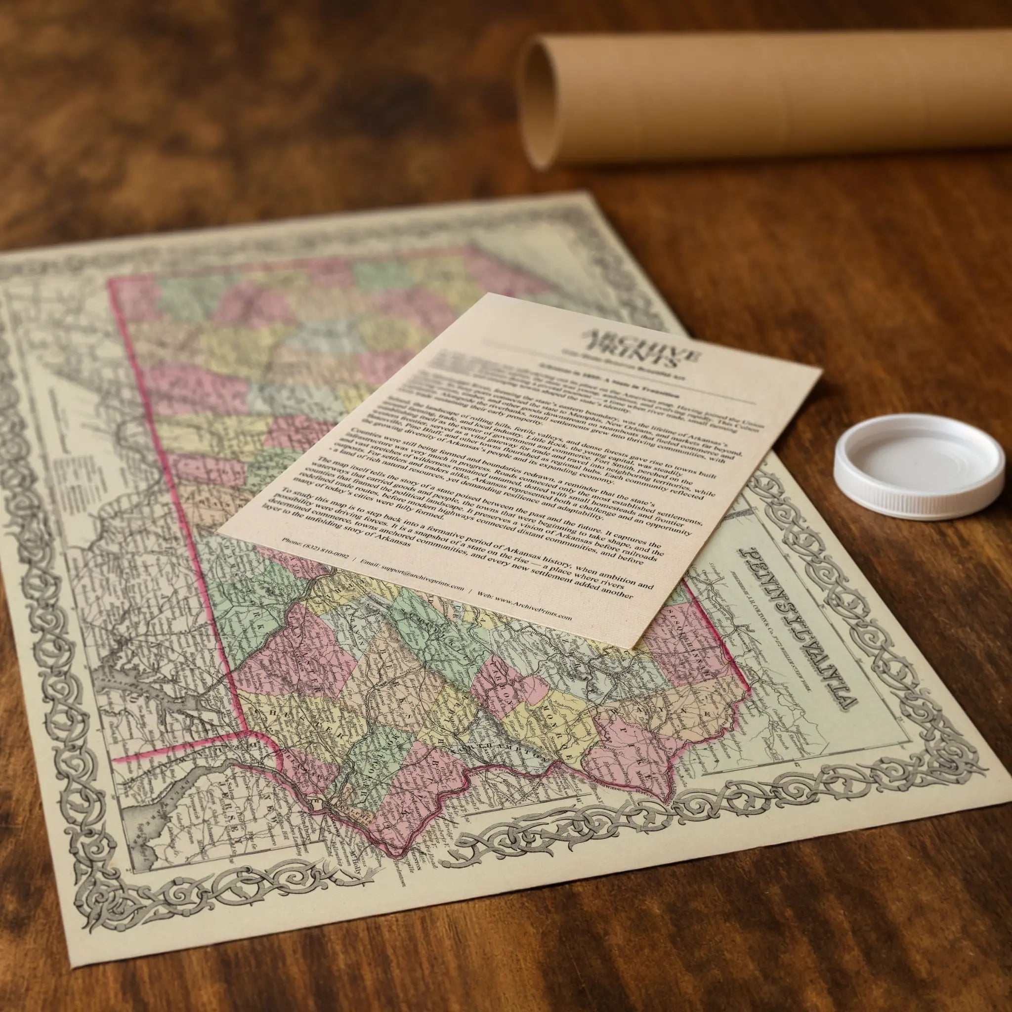 Pennsylvania Map - Main Image