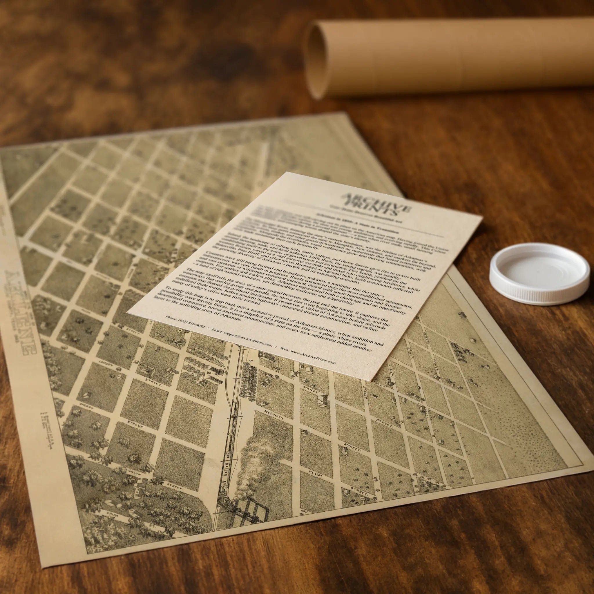 Abilene Vintage Map - Authentic 1883 Texas Historical City Map - Archive Prints