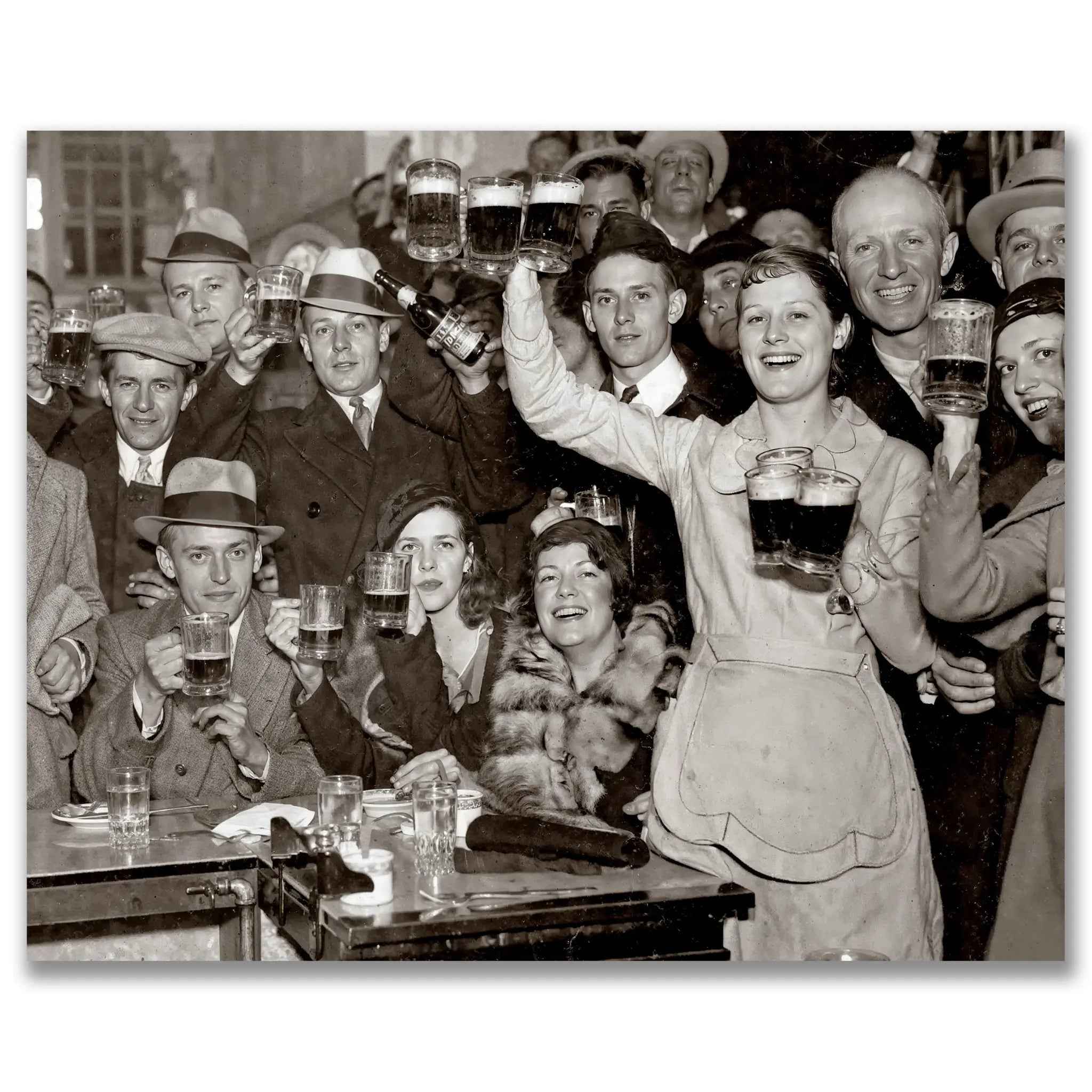 Prohibition Beer Hall Photograph - Celebrate Historic Brewery Toast