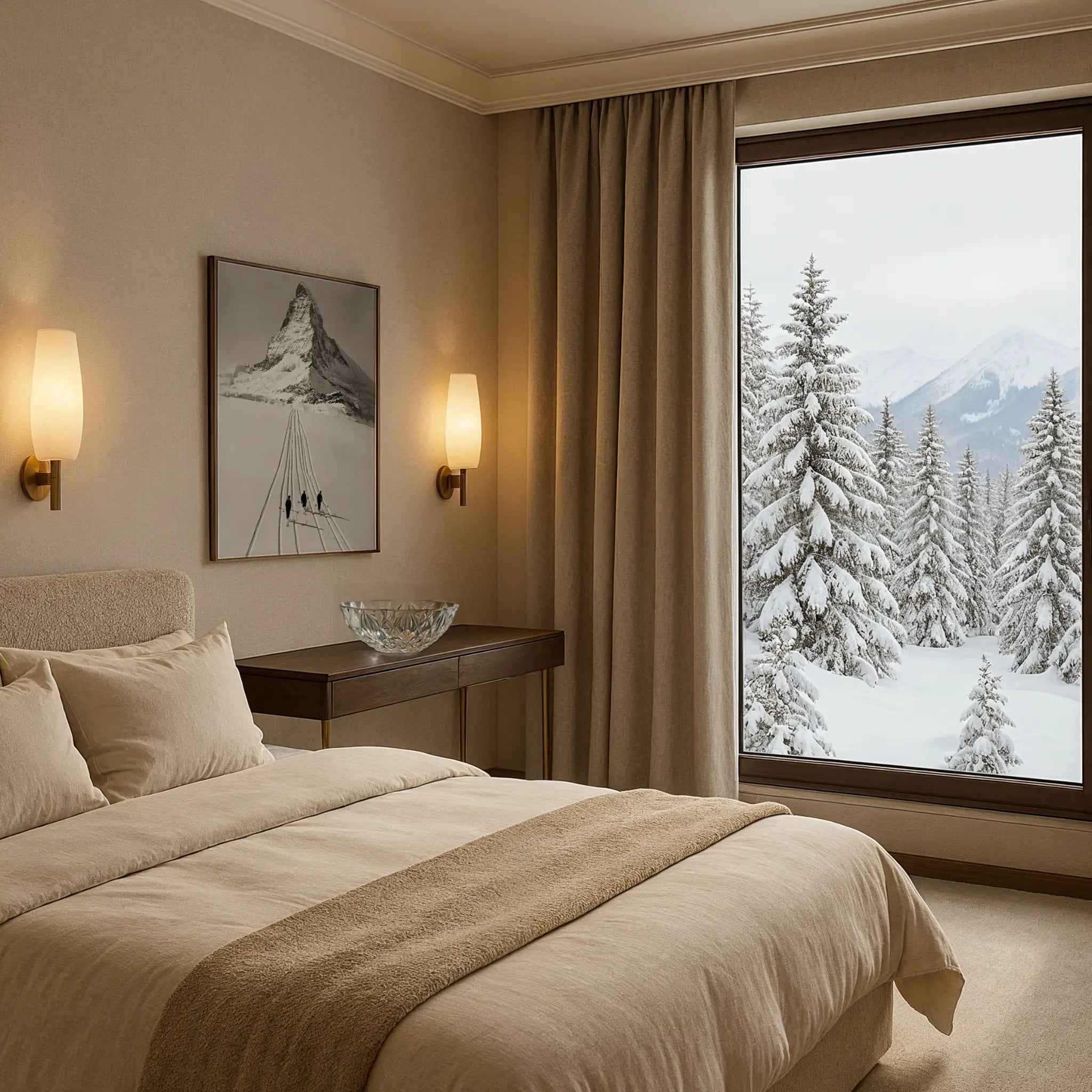 Vintage Matterhorn Ski Photo - Capture Alpine Legends in Timeless Photography