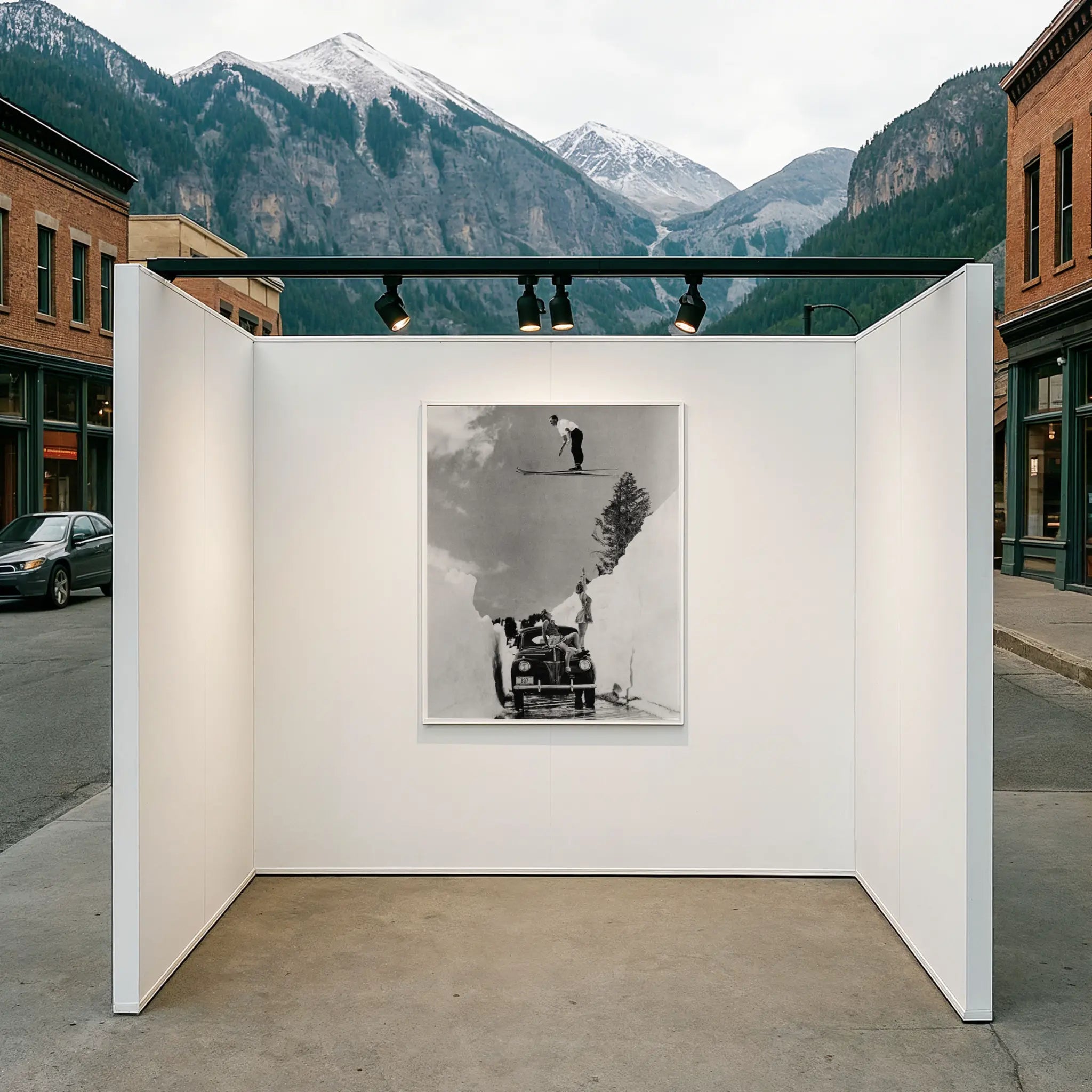 Vintage Ski Jump Photo in Mountain Pop-Up Gallery