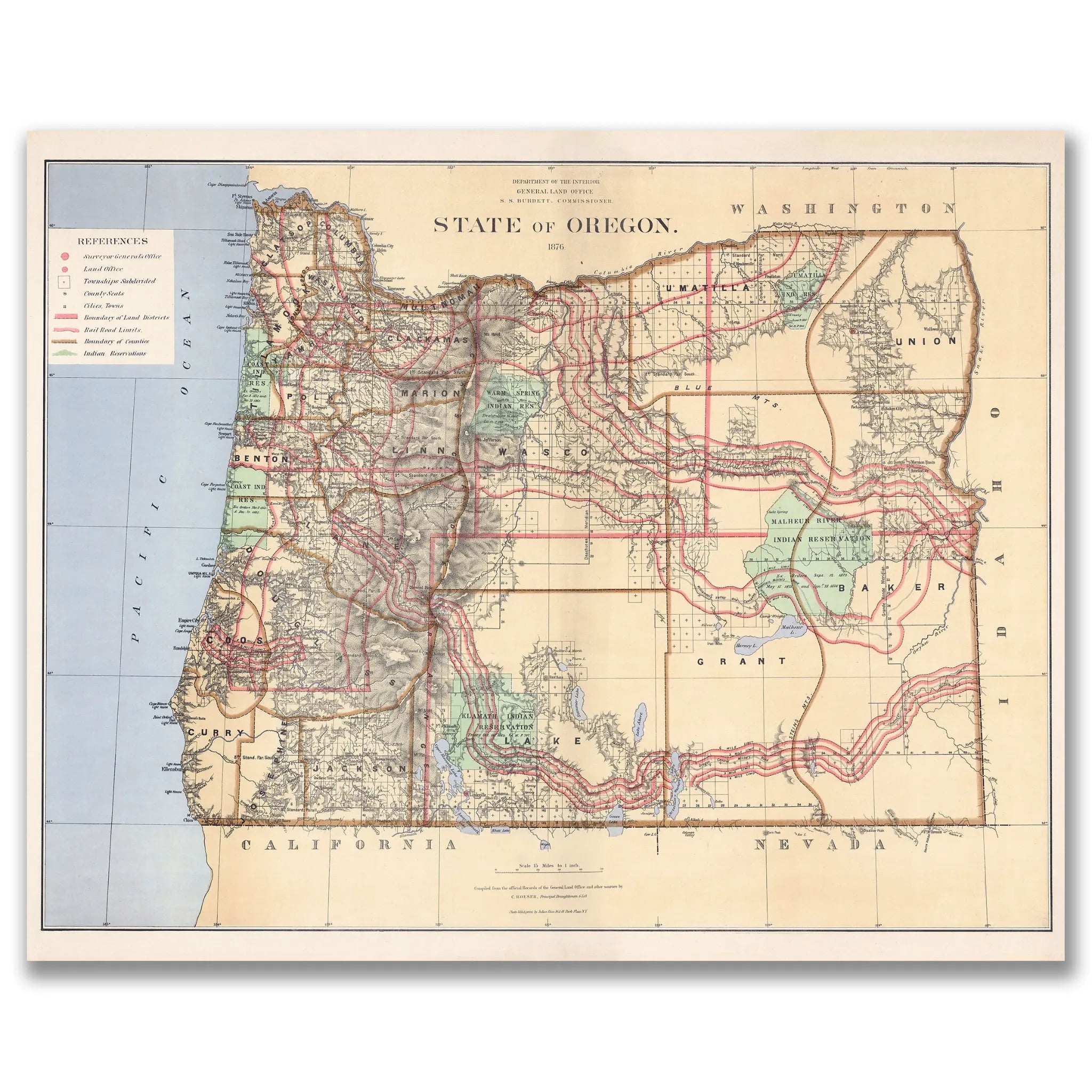 Oregon Map - Main Image