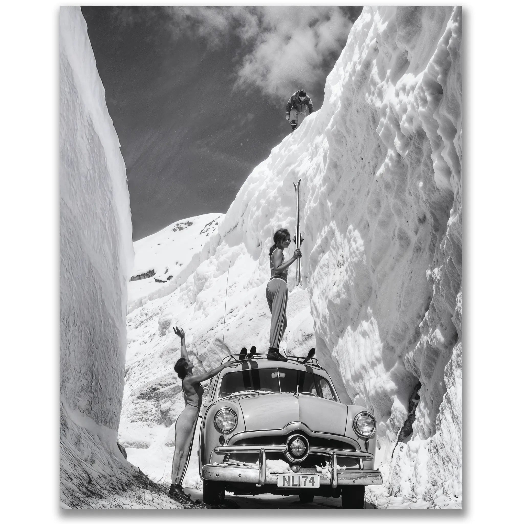 Vintage Snow Canyon Adventure Photograph - Main Image