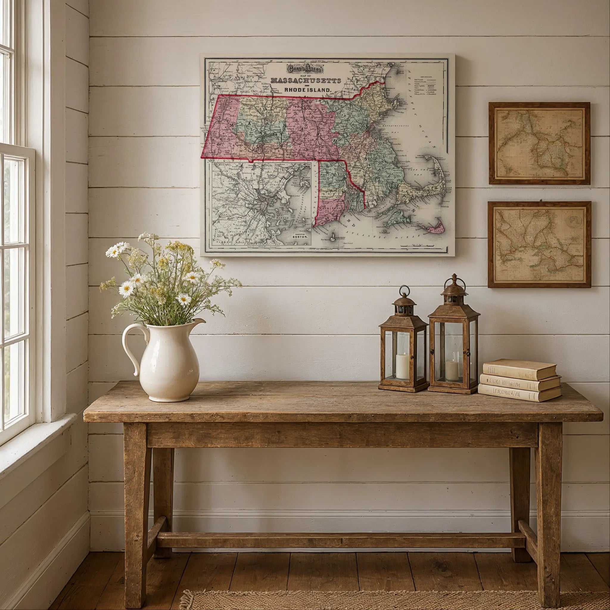 Connecticut Map - Vintage State Map by Colton Image 5