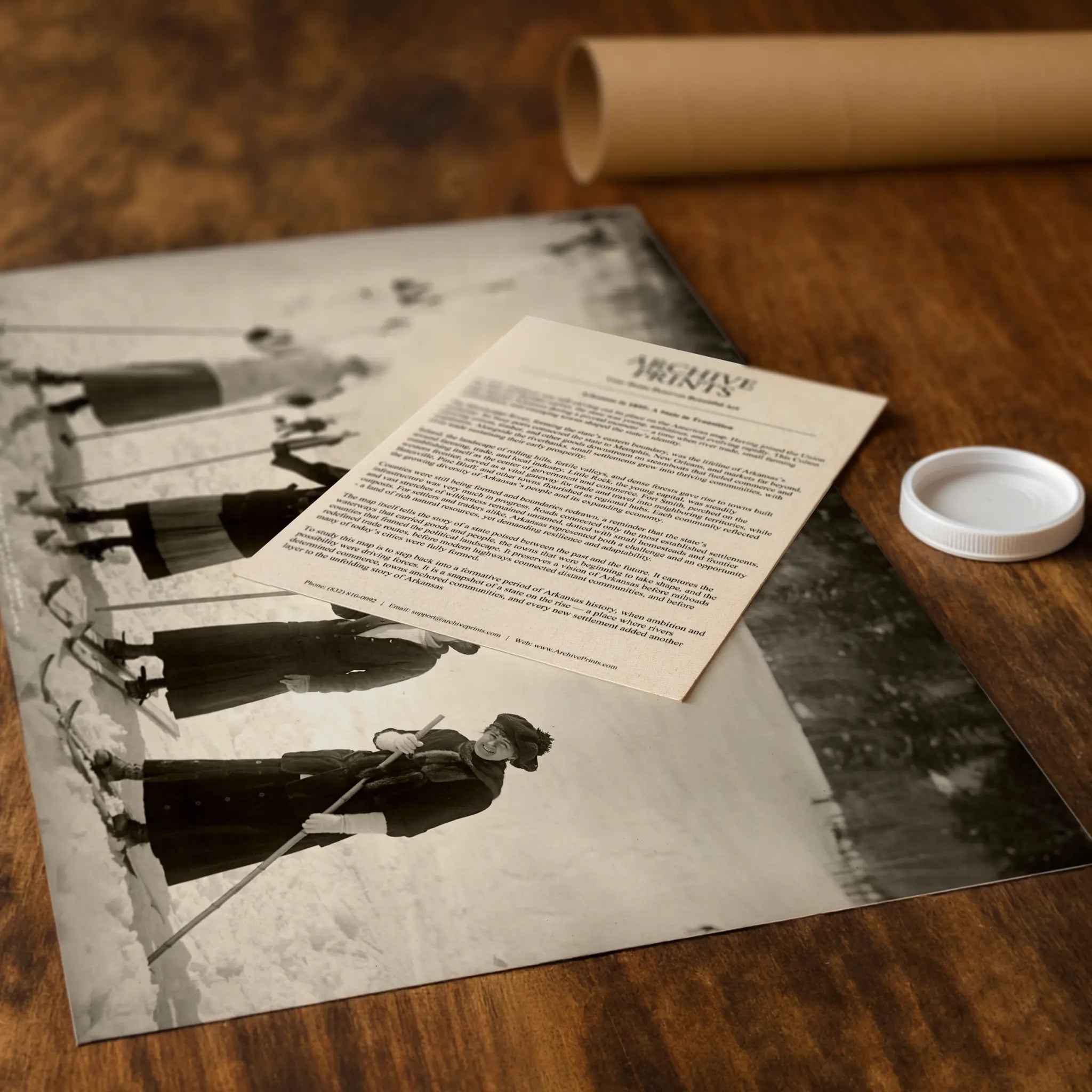 Victorian Women Skiing Photography - Historic Winter Sports Group