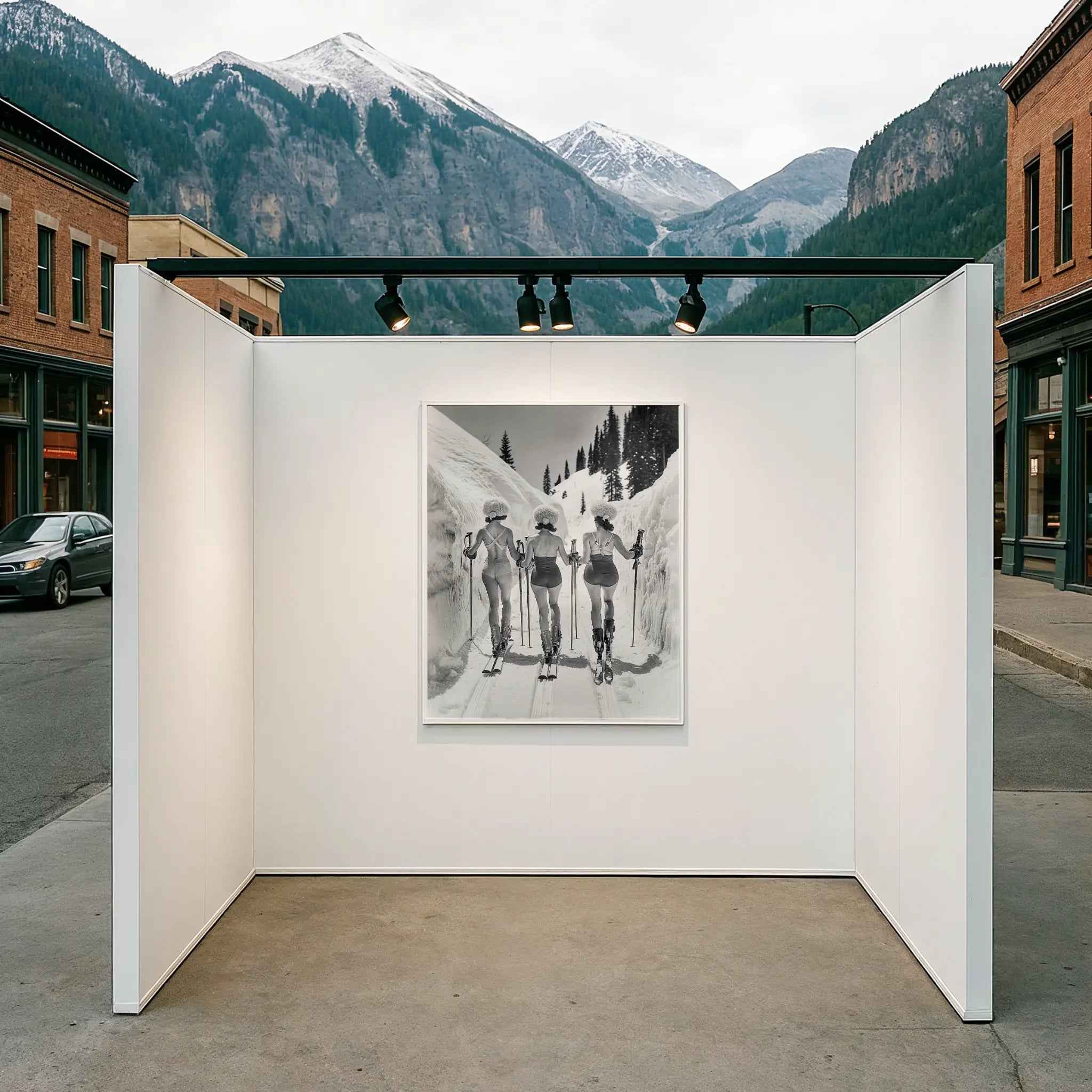 Vintage Ski Women Photograph - Alpine Adventure Art Print