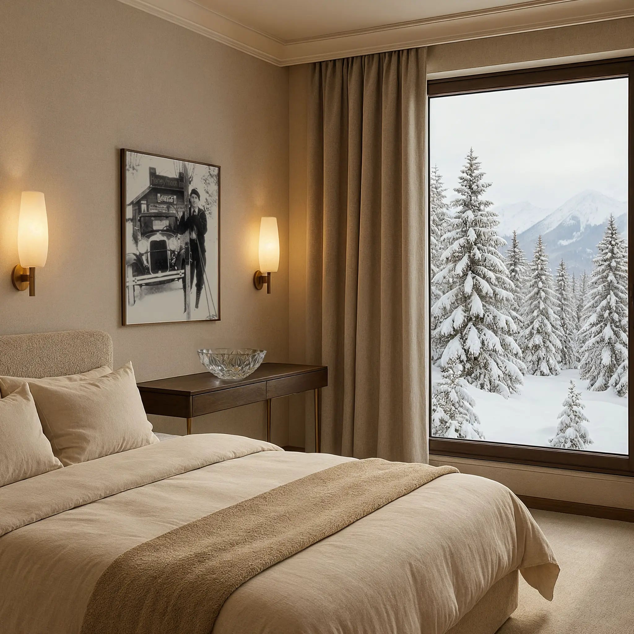 Ski Photo in Luxury Mountain Suite