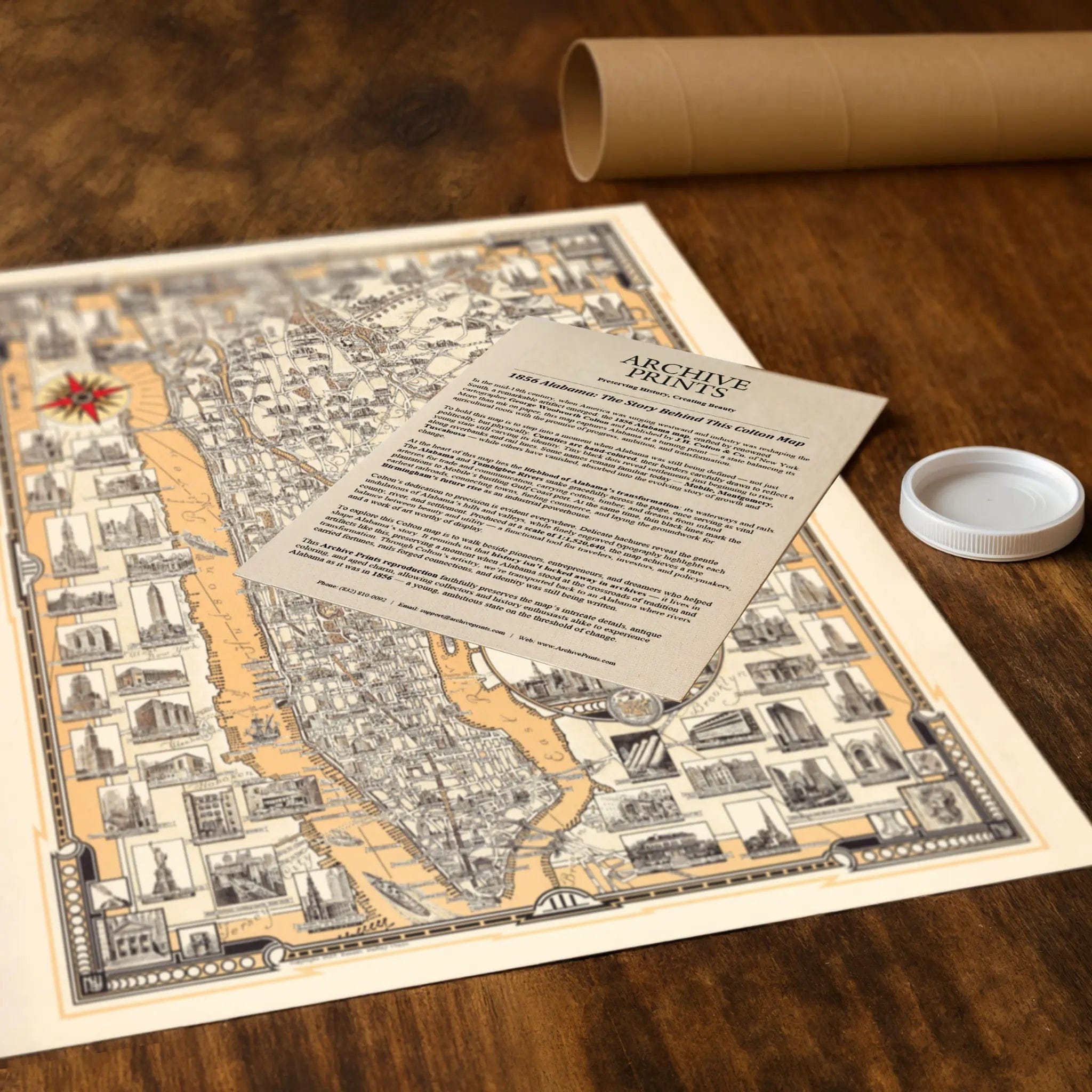 Manhattan Pictorial Map - Vintage 1939 New York City Map for Collectors - Archive Prints