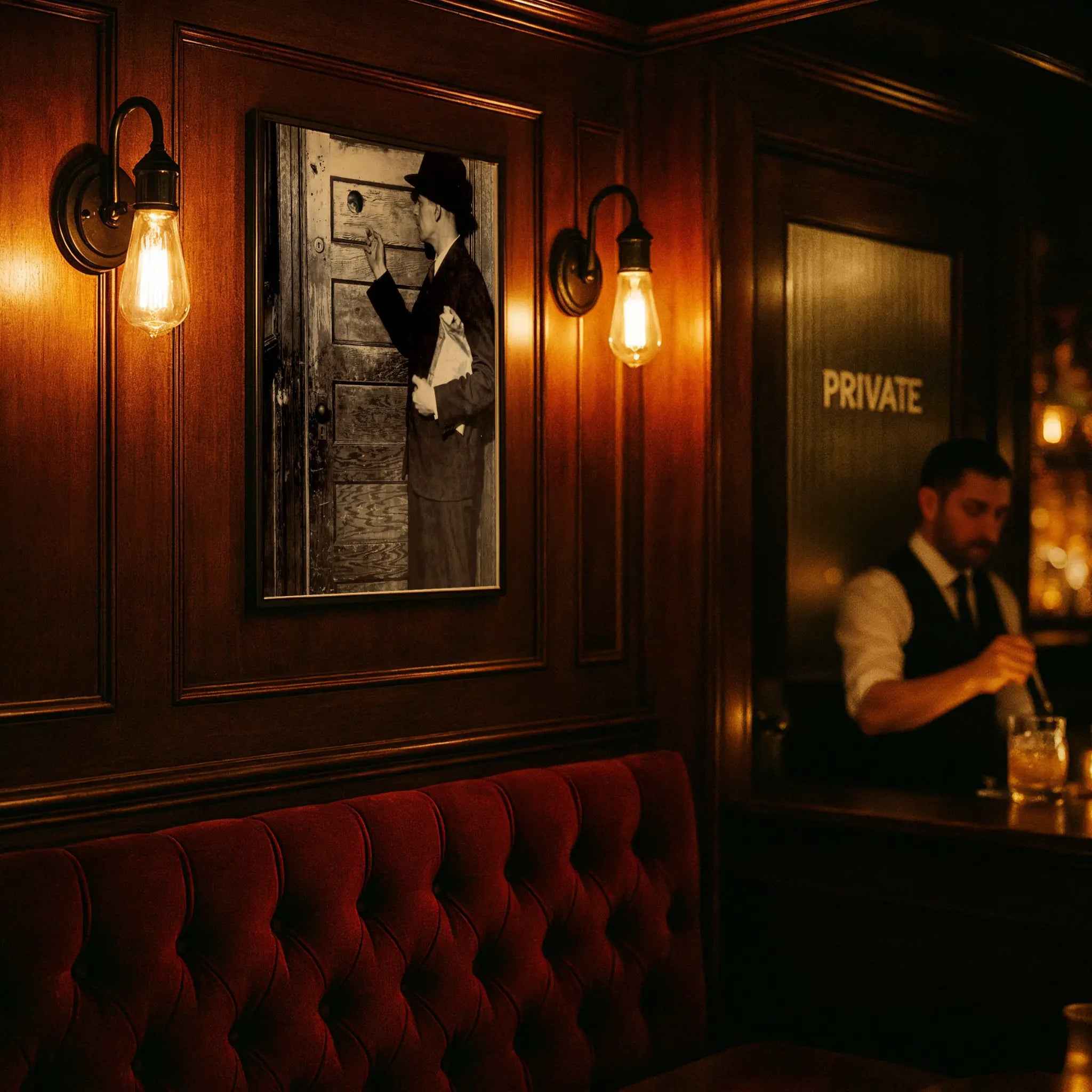 Prohibition Era Photograph - Vintage Speakeasy Historical Print