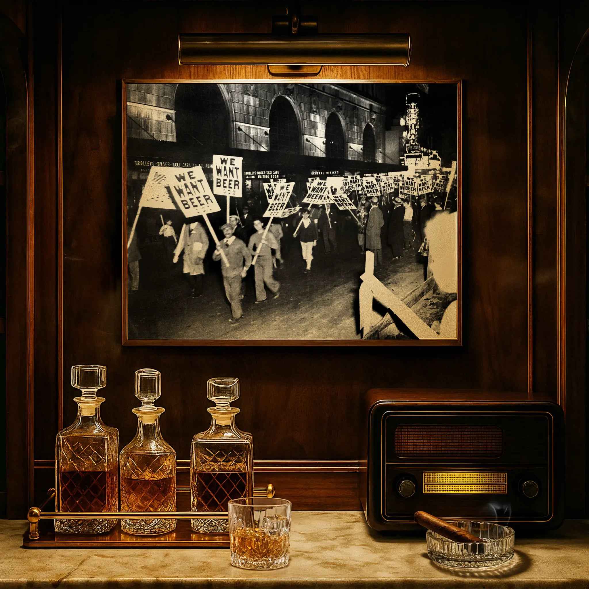 We Want Beer Train Station Protest - Celebrate the Historic Anti-Prohibition Rally