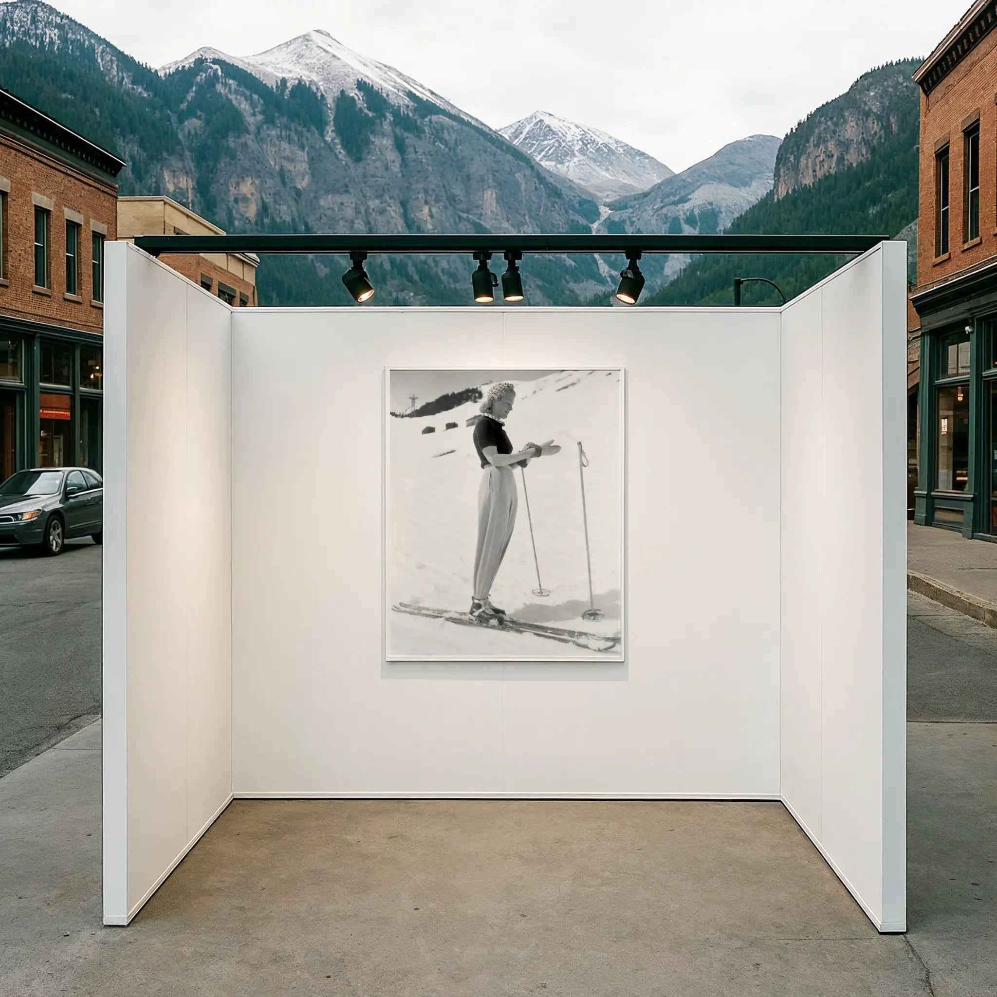 Vintage Woman Skier - Alpine Grace Elegance
