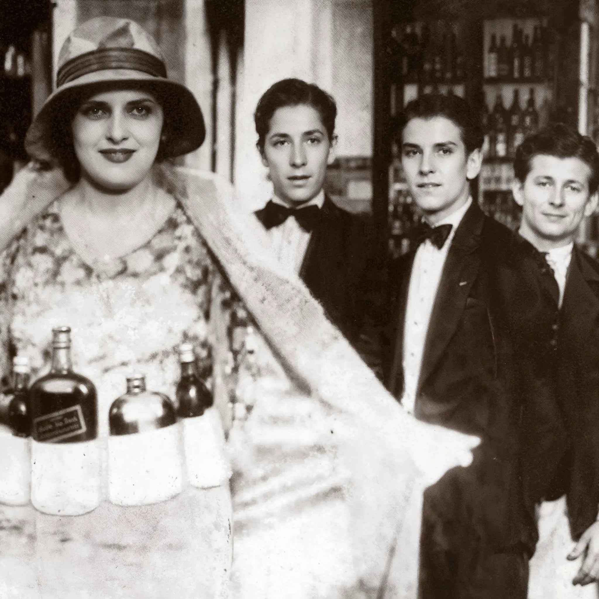 Prohibition Speakeasy Bottle Dress for Historic Underground Bar Celebrations